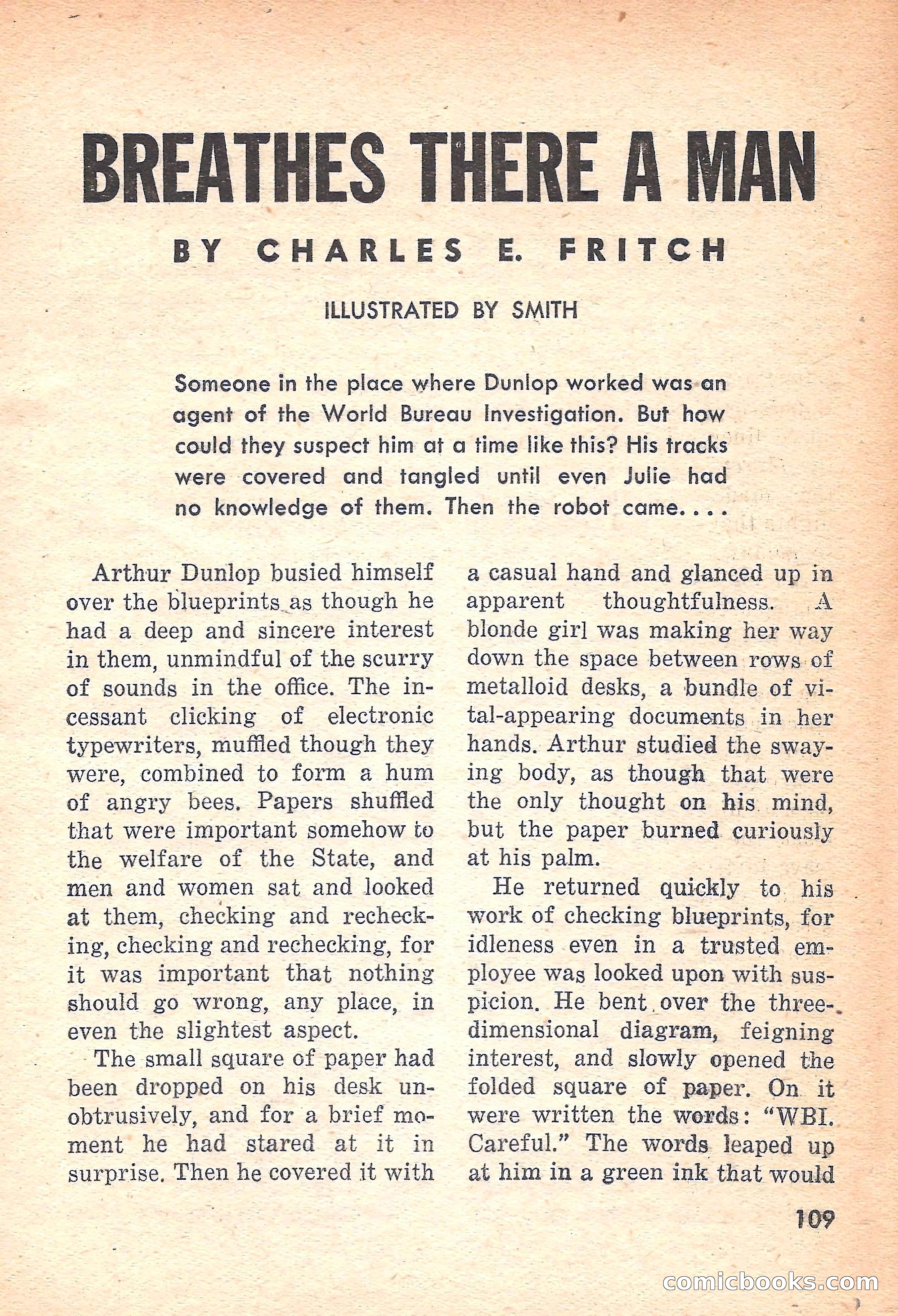 Rocket Stories, July 1953 — page 111 of 164