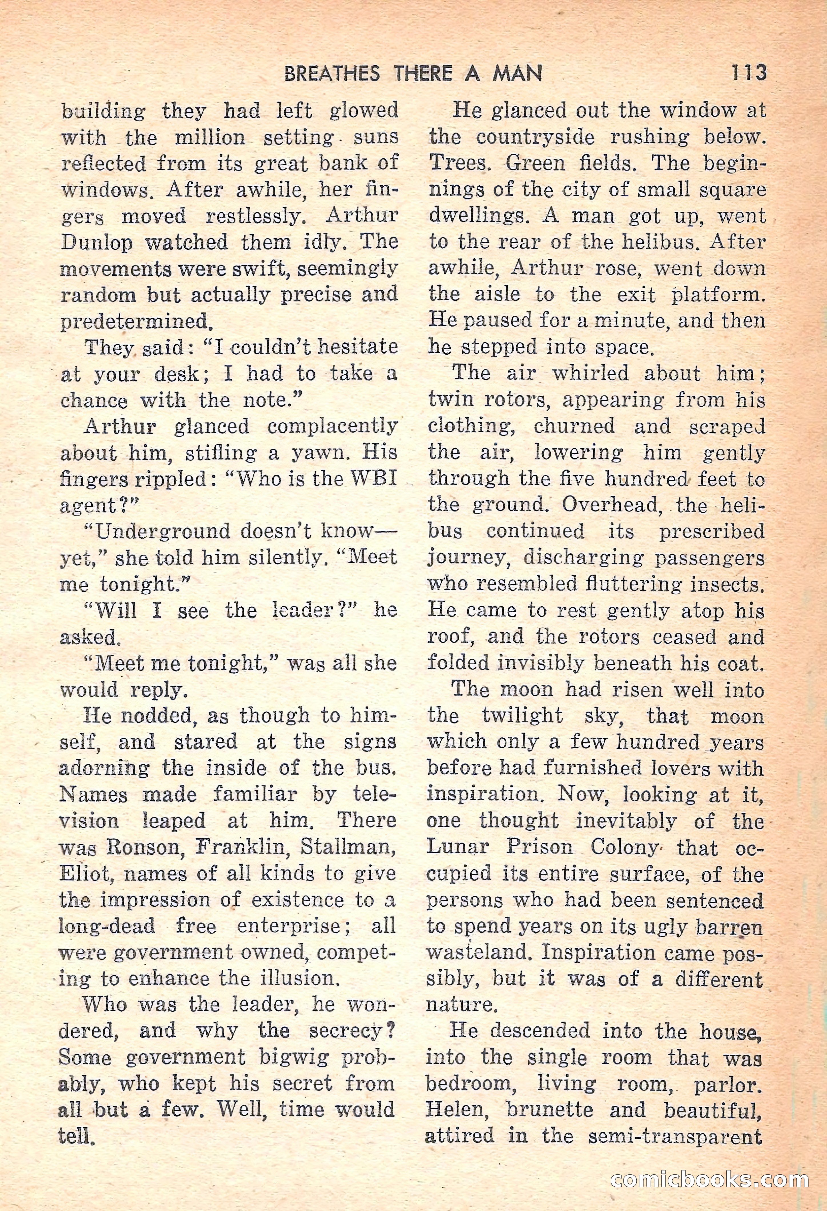 Rocket Stories, July 1953 — page 115 of 164