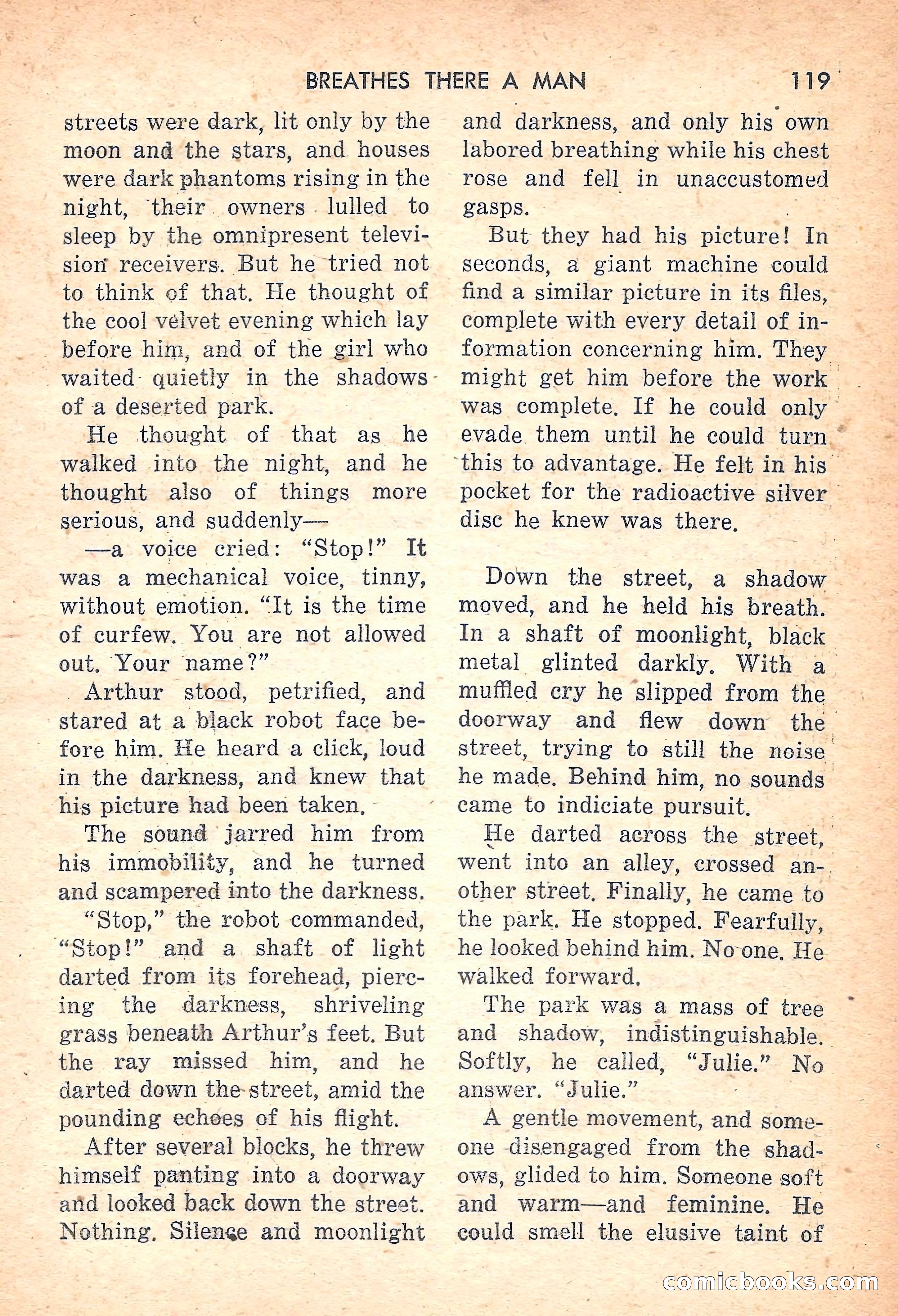 Rocket Stories, July 1953 — page 121 of 164