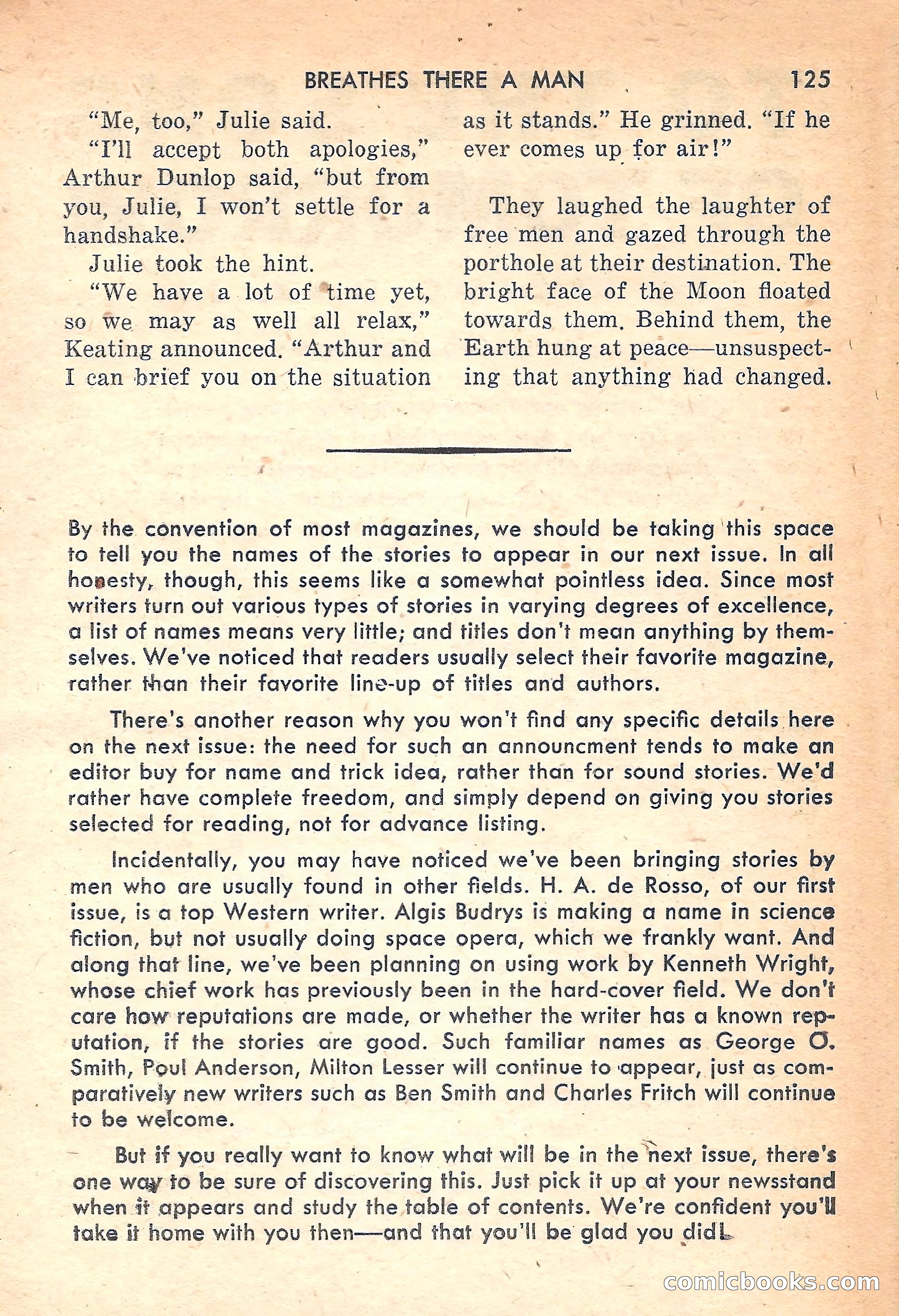 Rocket Stories, July 1953 — page 127 of 164