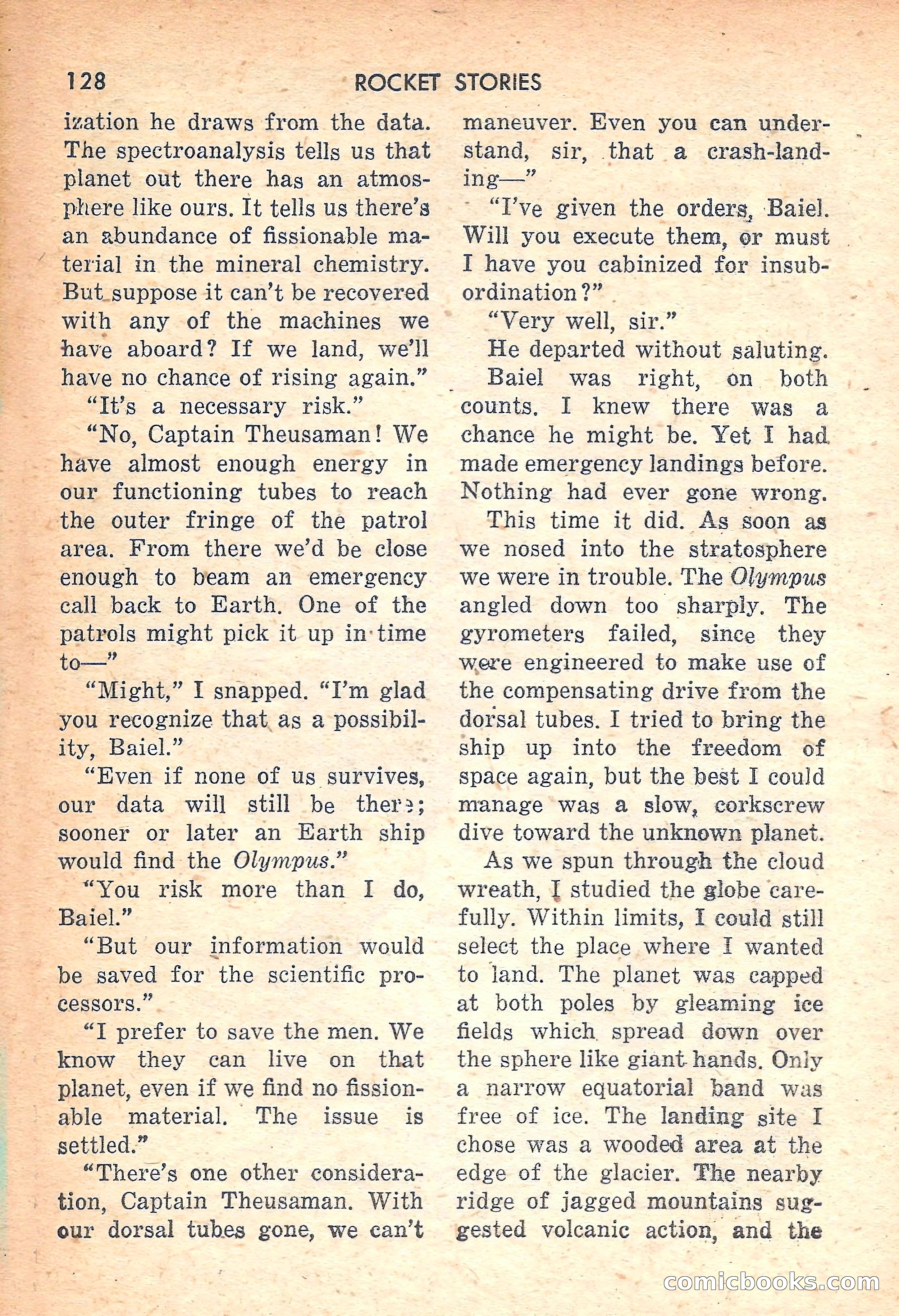 Rocket Stories, July 1953 — page 130 of 164