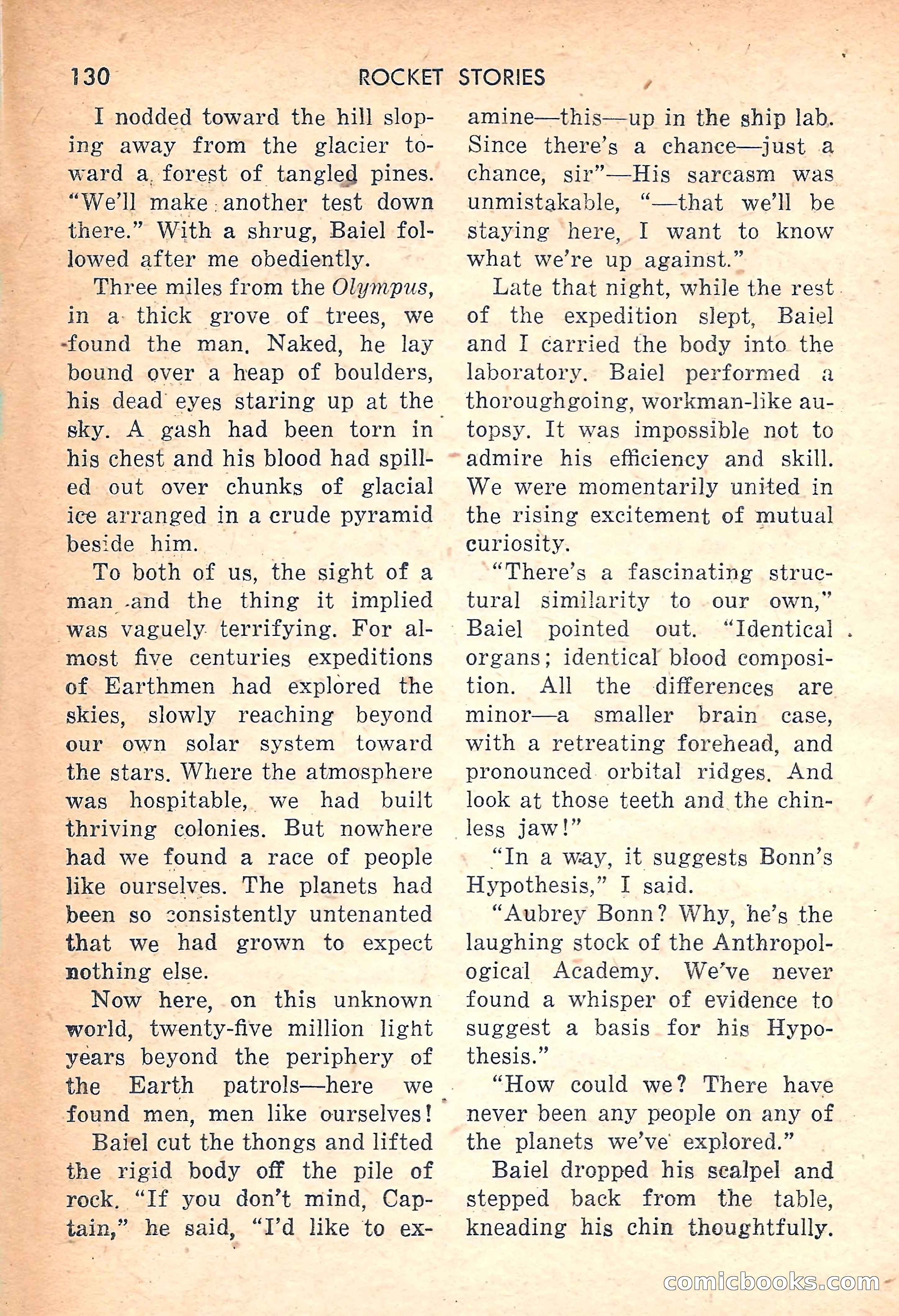 Rocket Stories, July 1953 — page 132 of 164