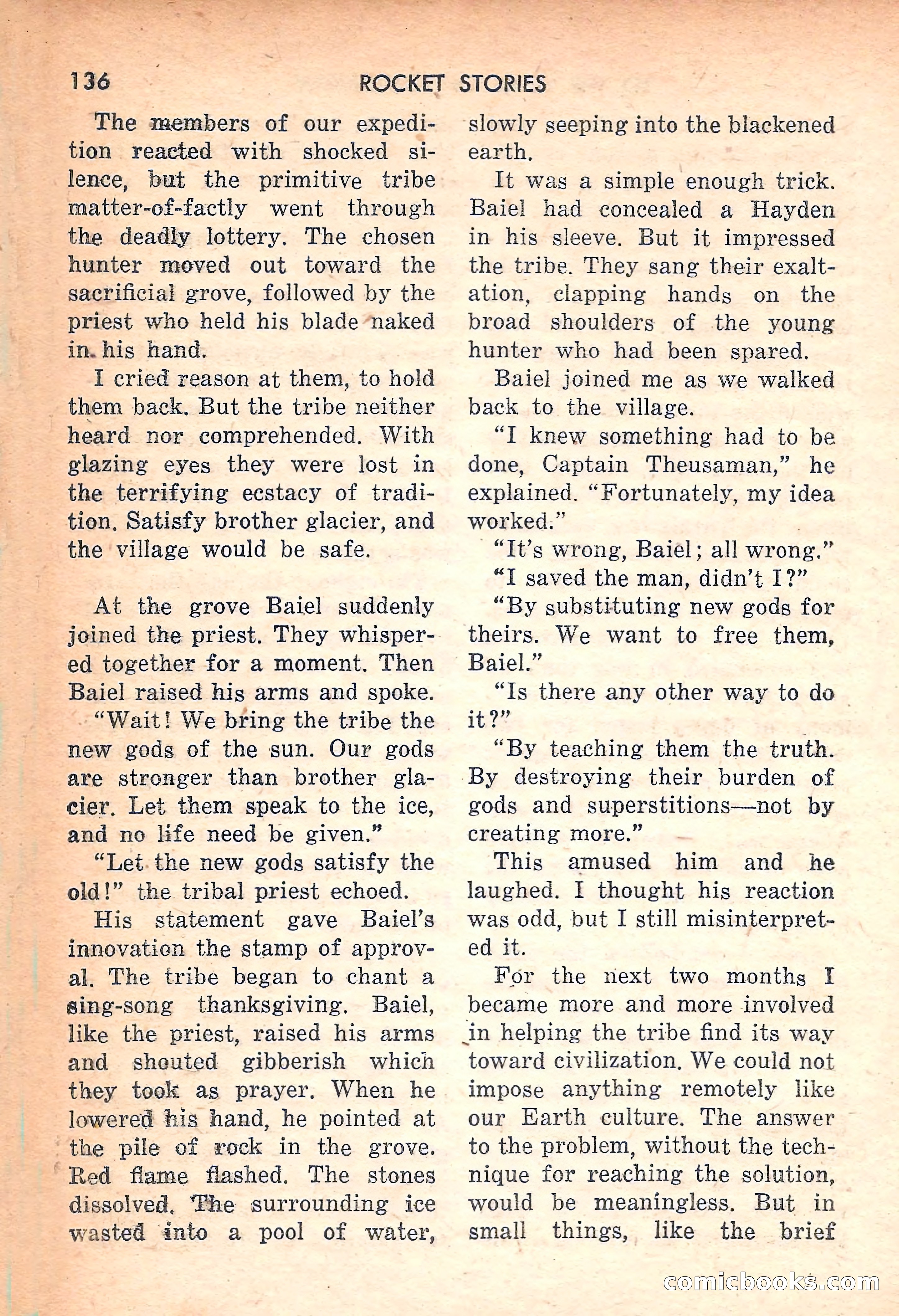 Rocket Stories, July 1953 — page 138 of 164
