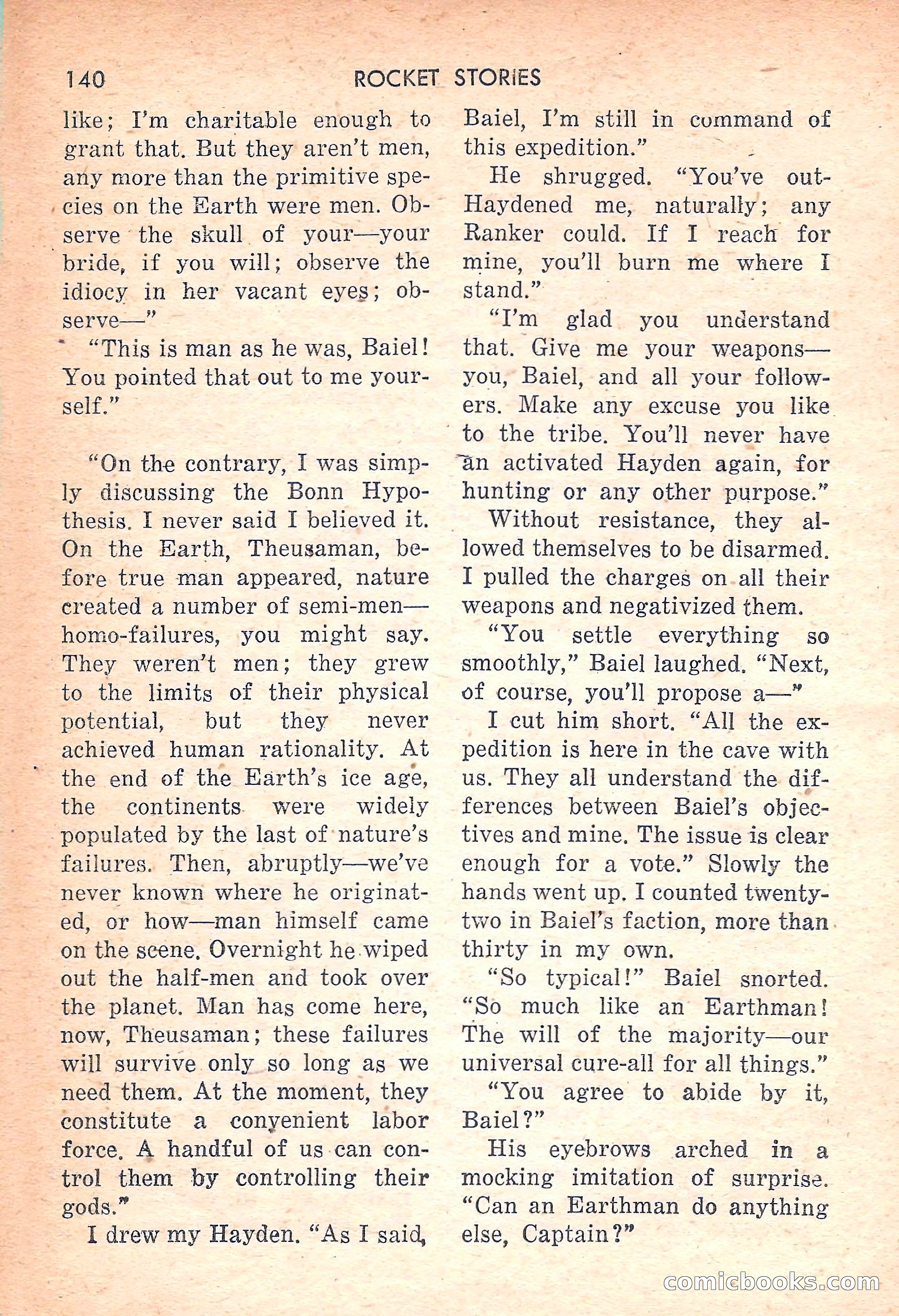 Rocket Stories, July 1953 — page 142 of 164
