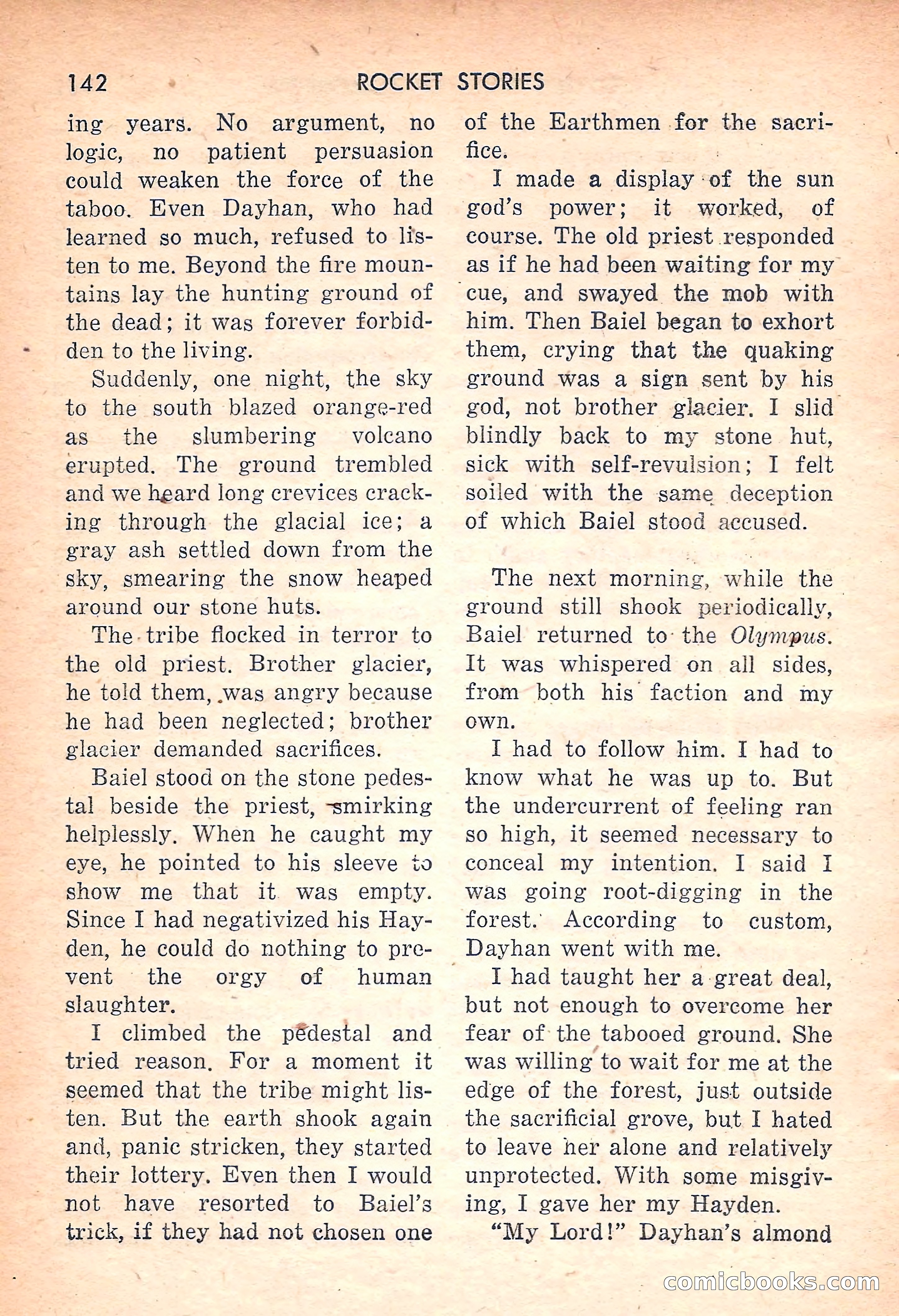 Rocket Stories, July 1953 — page 144 of 164