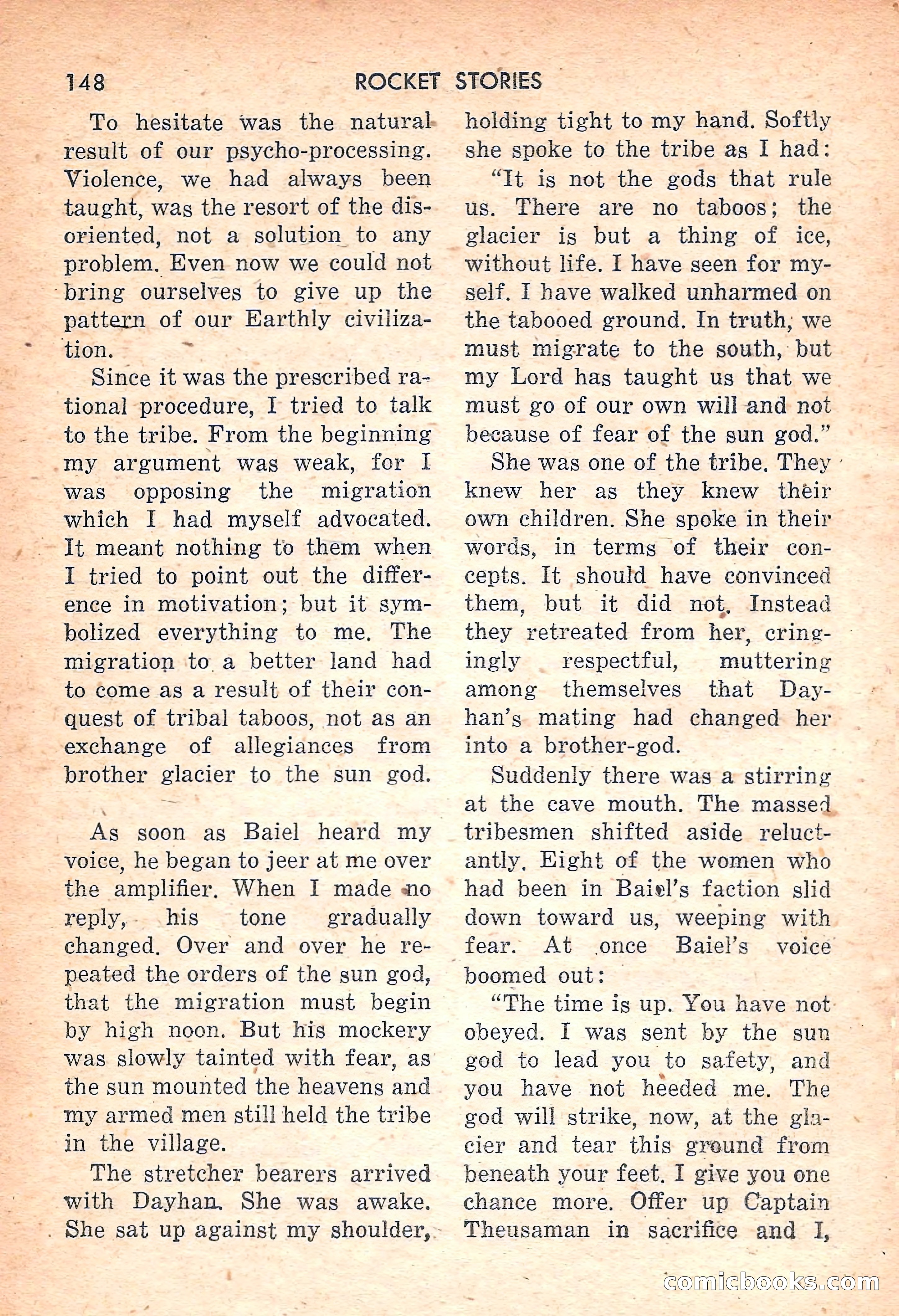 Rocket Stories, July 1953 — page 150 of 164