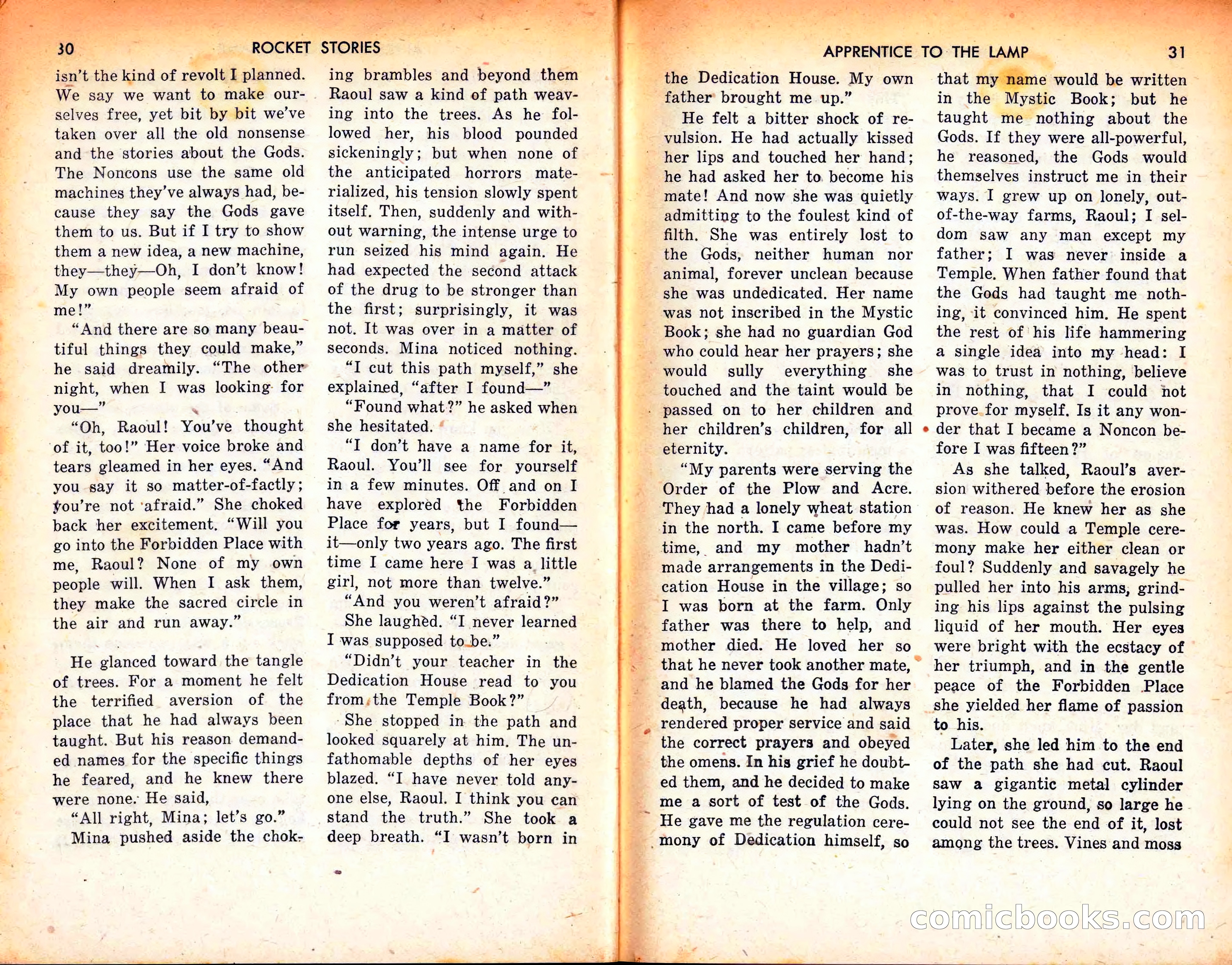 Rocket Stories, September 1953 — page 17 of 83