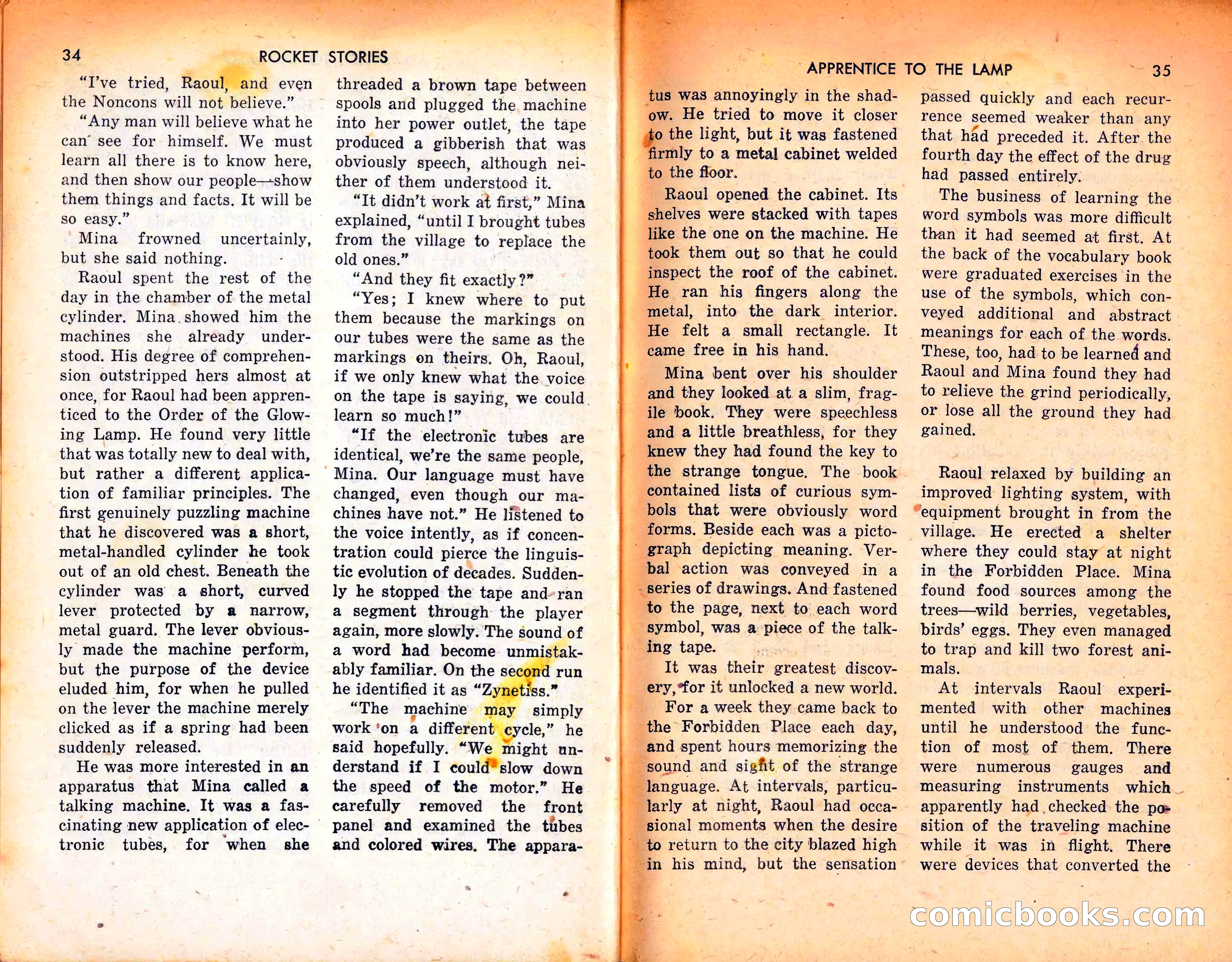 Rocket Stories, September 1953 — page 19 of 83