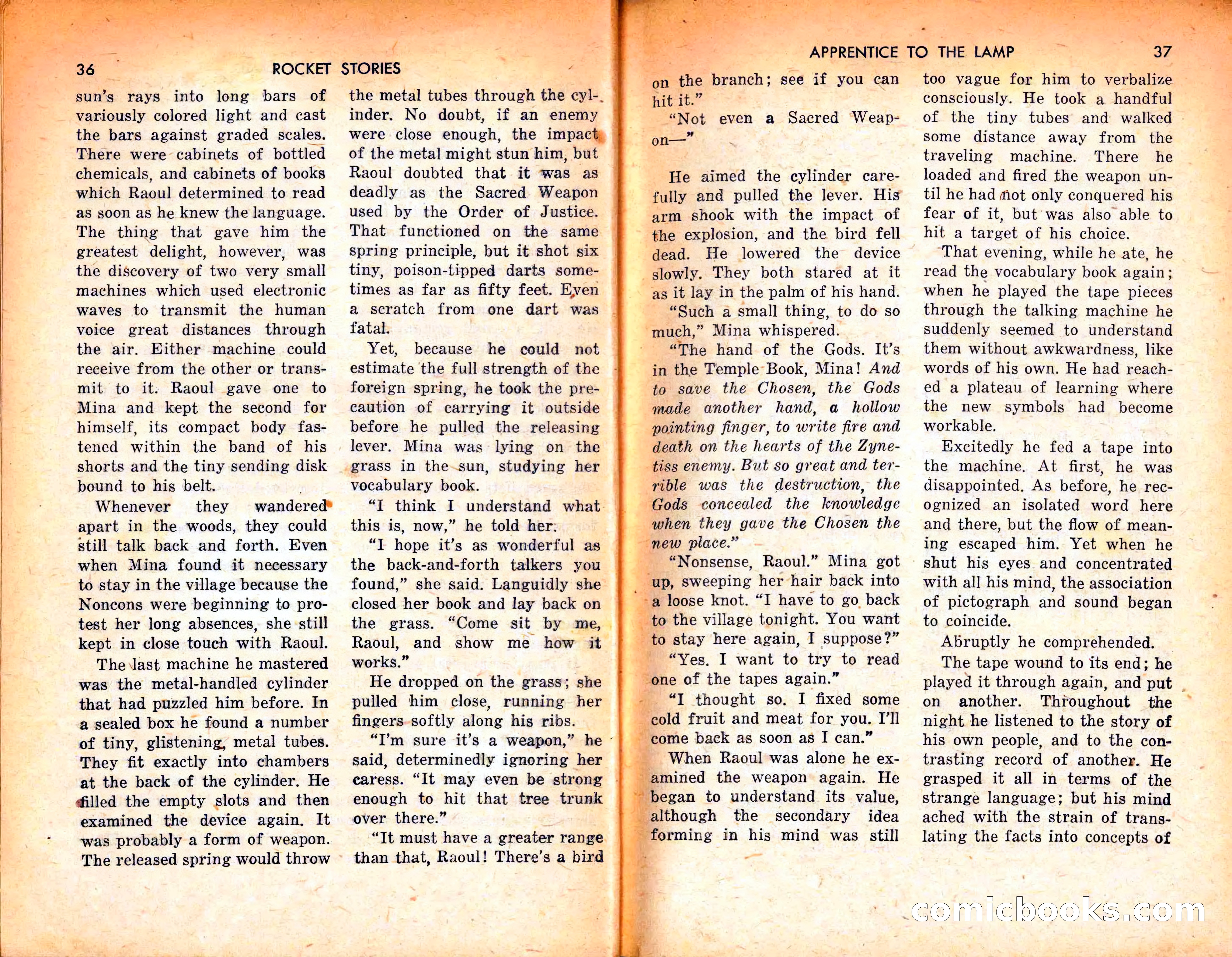 Rocket Stories, September 1953 — page 20 of 83