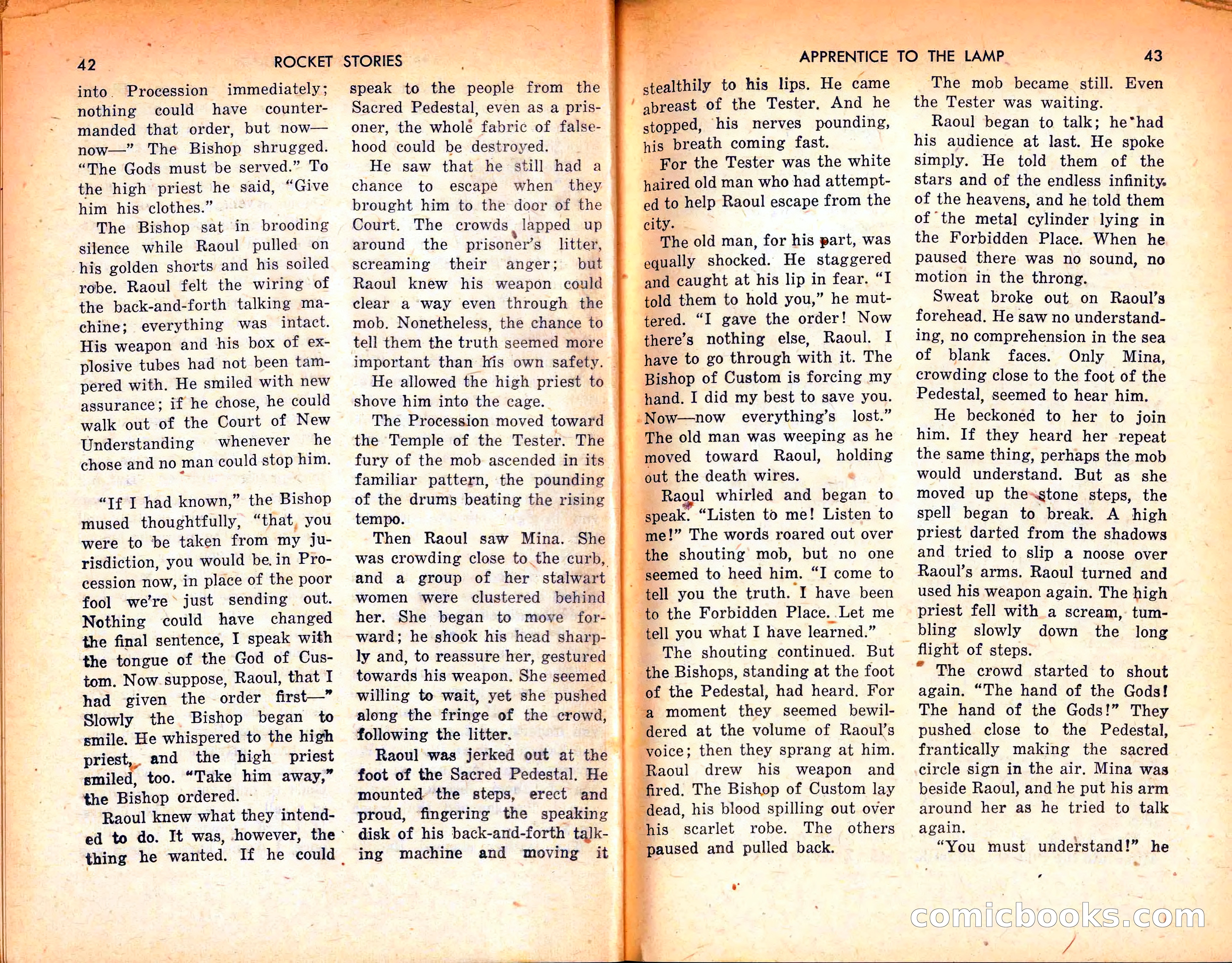 Rocket Stories, September 1953 — page 23 of 83