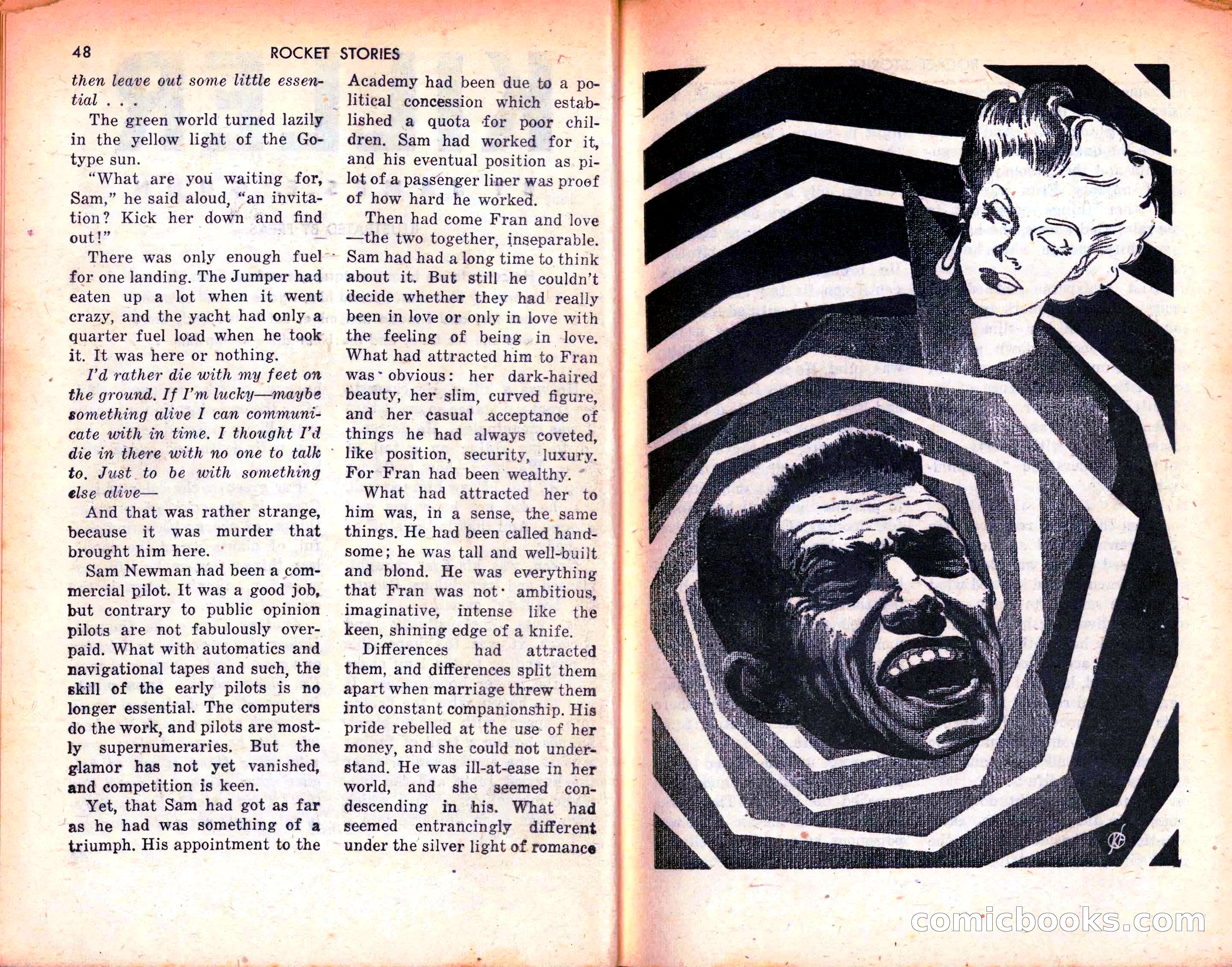 Rocket Stories, September 1953 — page 26 of 83