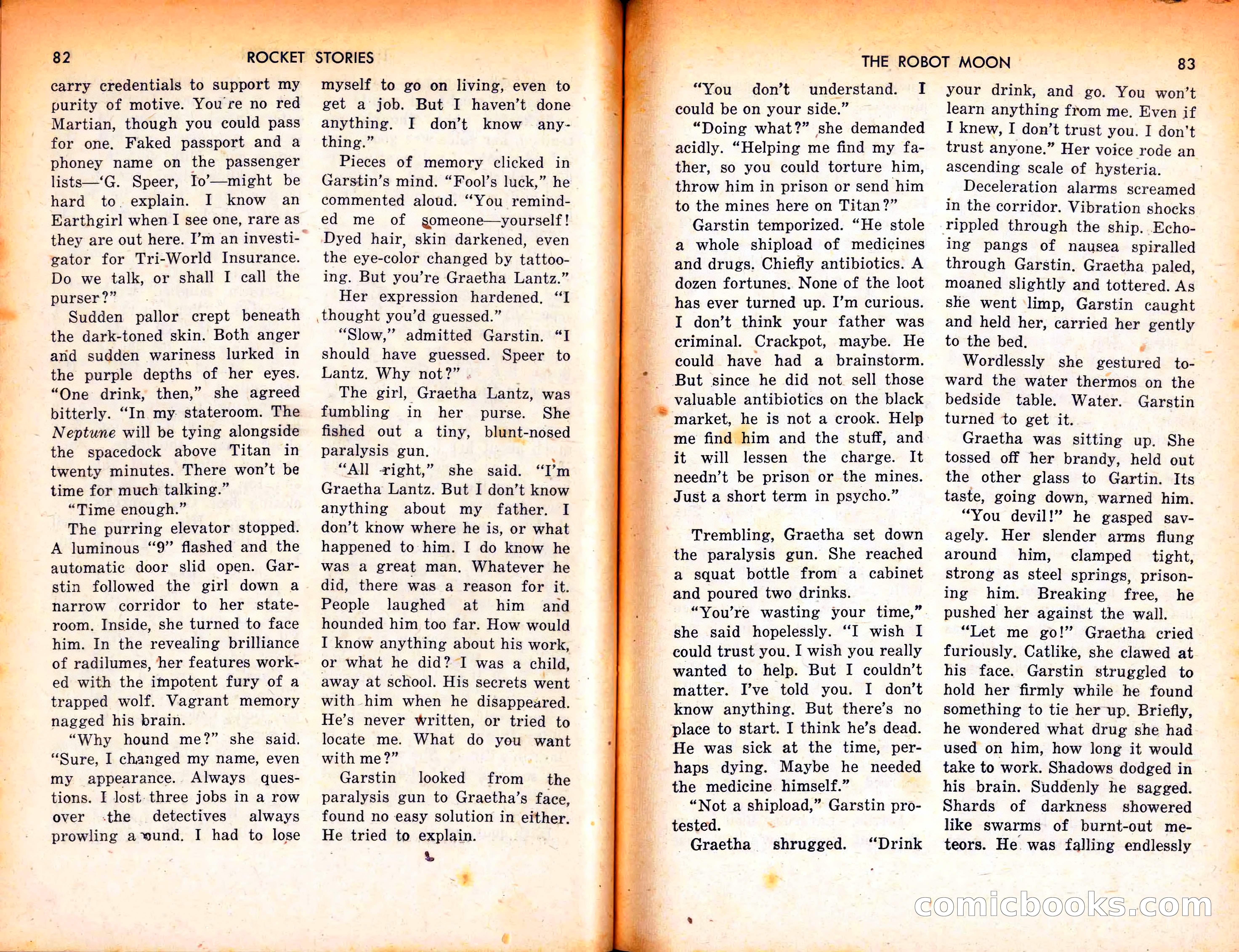 Rocket Stories, September 1953 — page 43 of 83