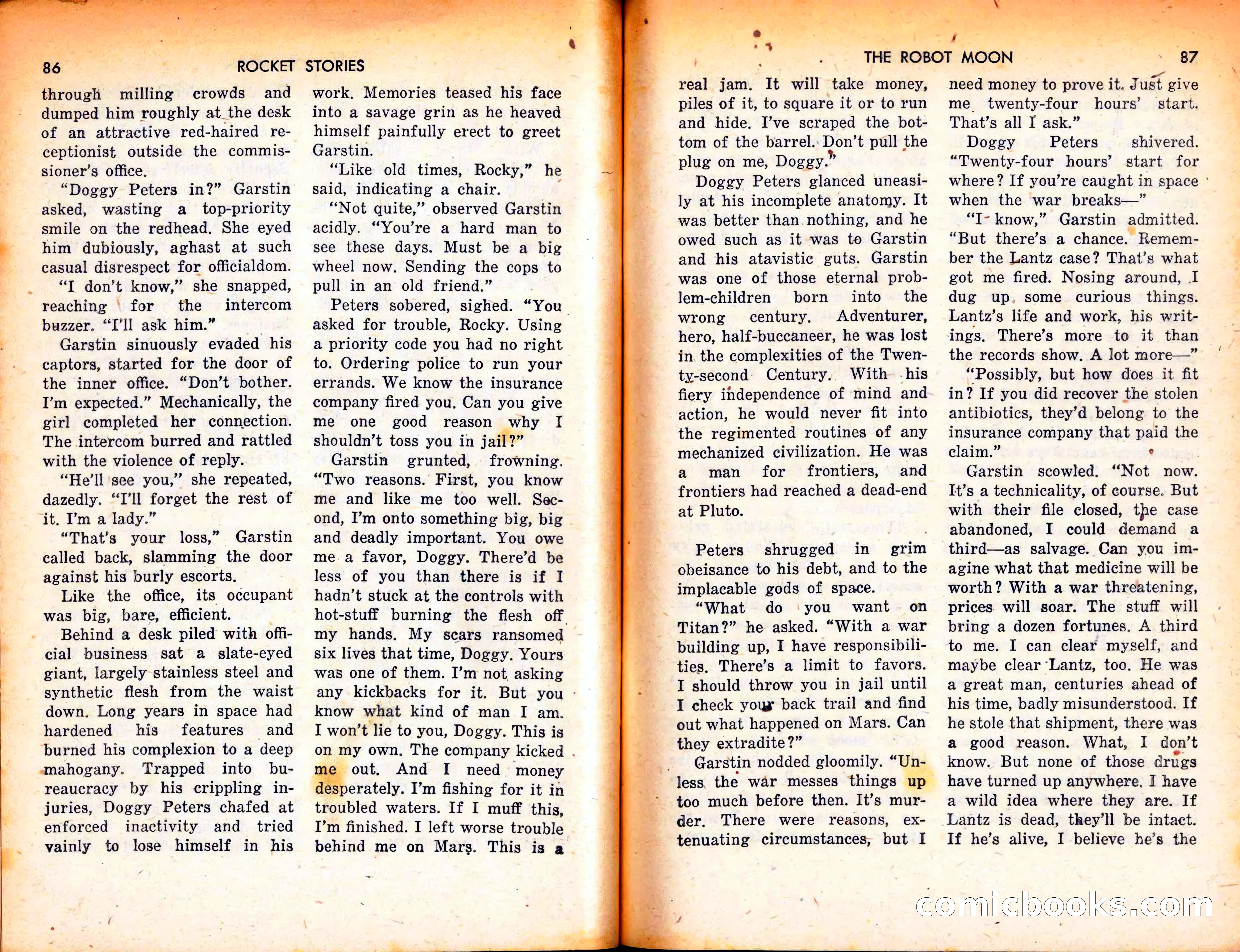 Rocket Stories, September 1953 — page 45 of 83