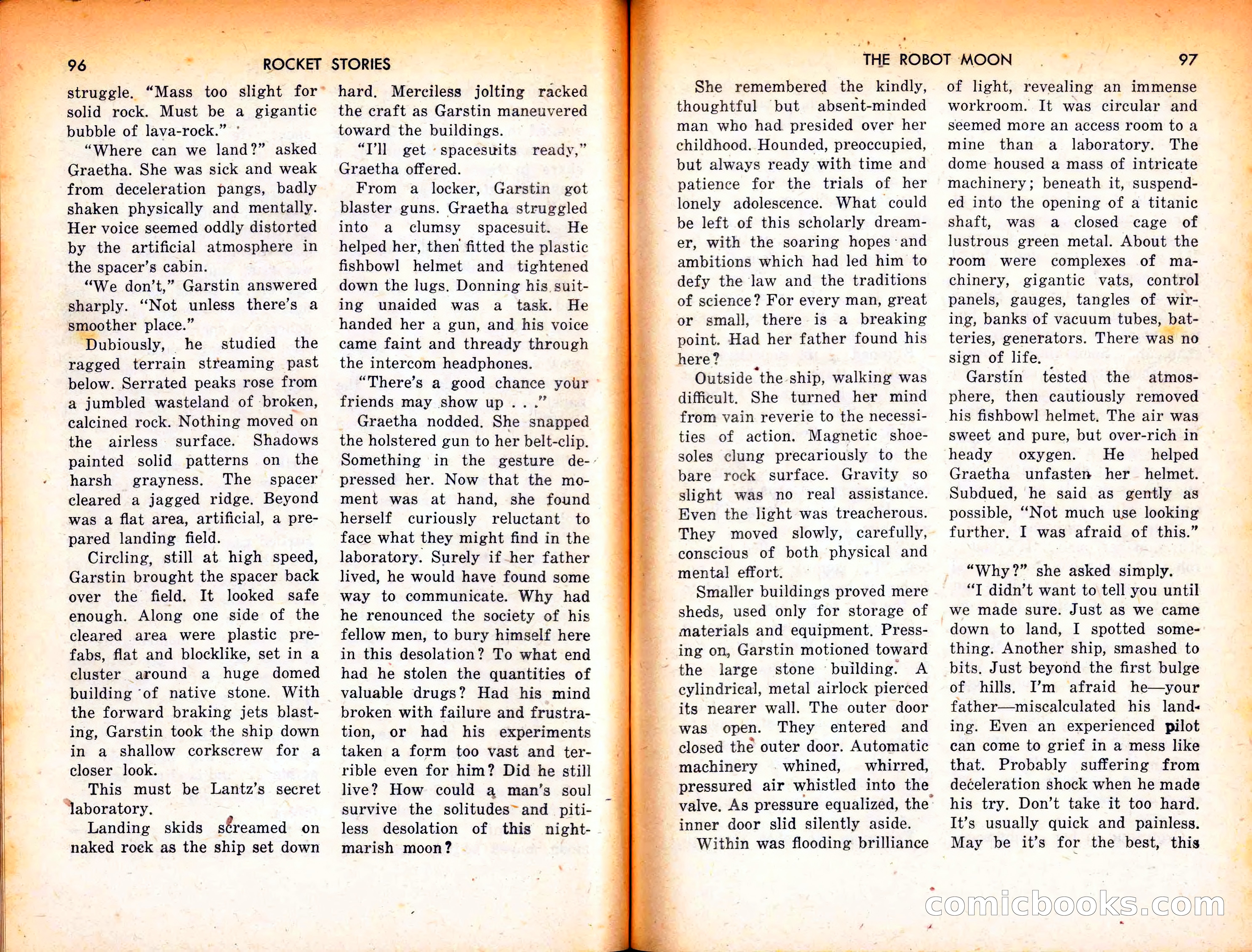 Rocket Stories, September 1953 — page 50 of 83