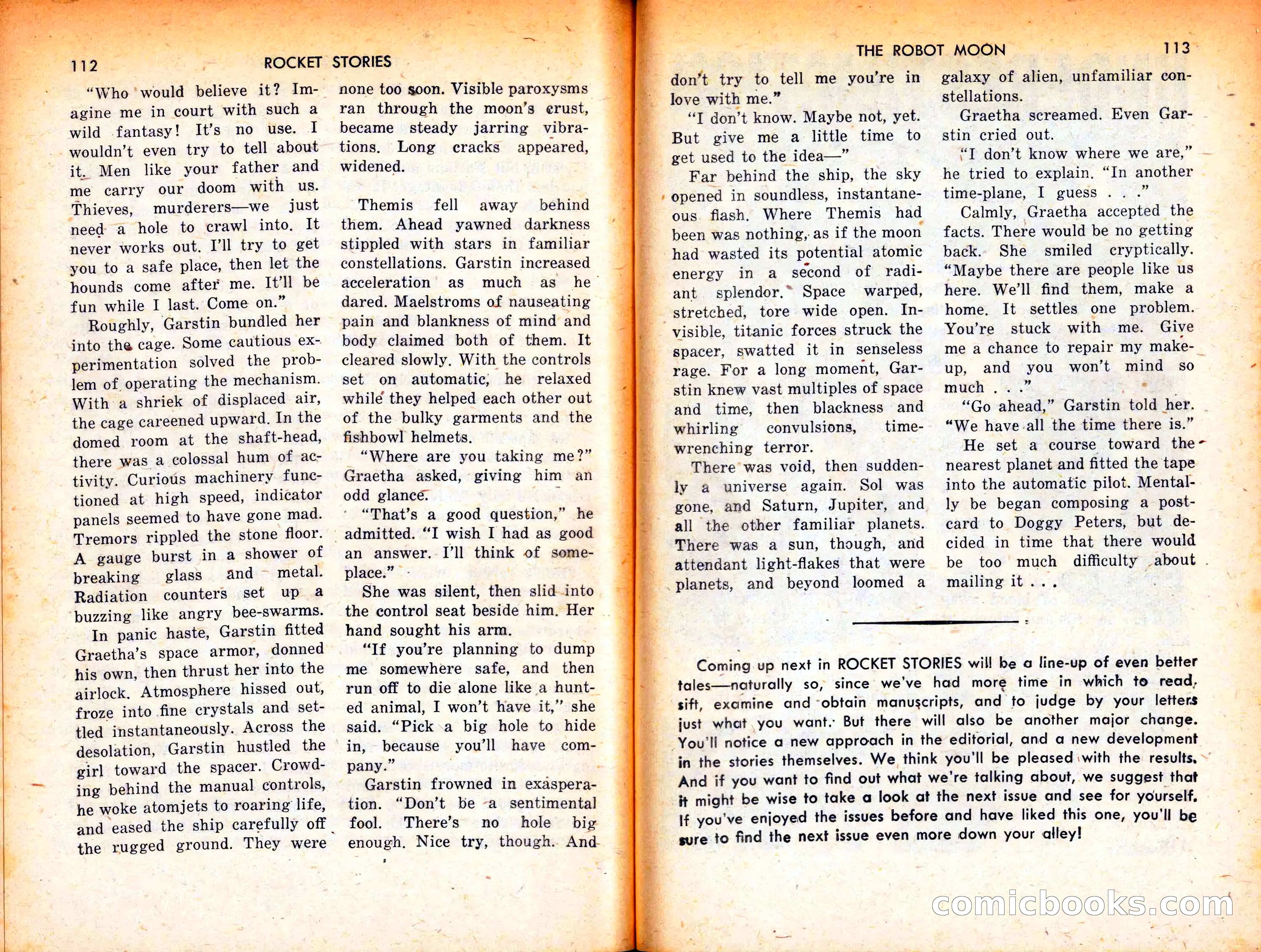 Rocket Stories, September 1953 — page 58 of 83