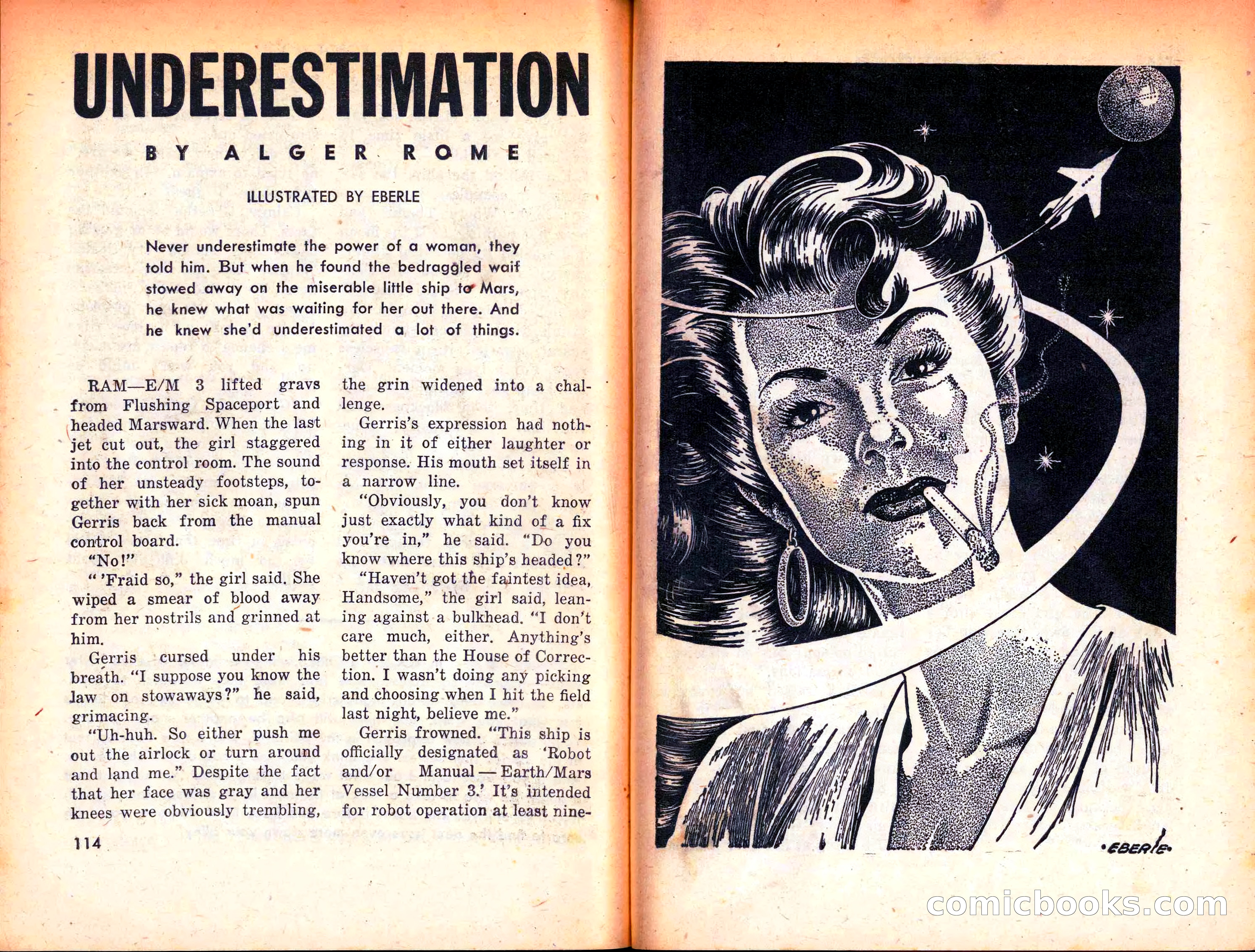 Rocket Stories, September 1953 — page 59 of 83