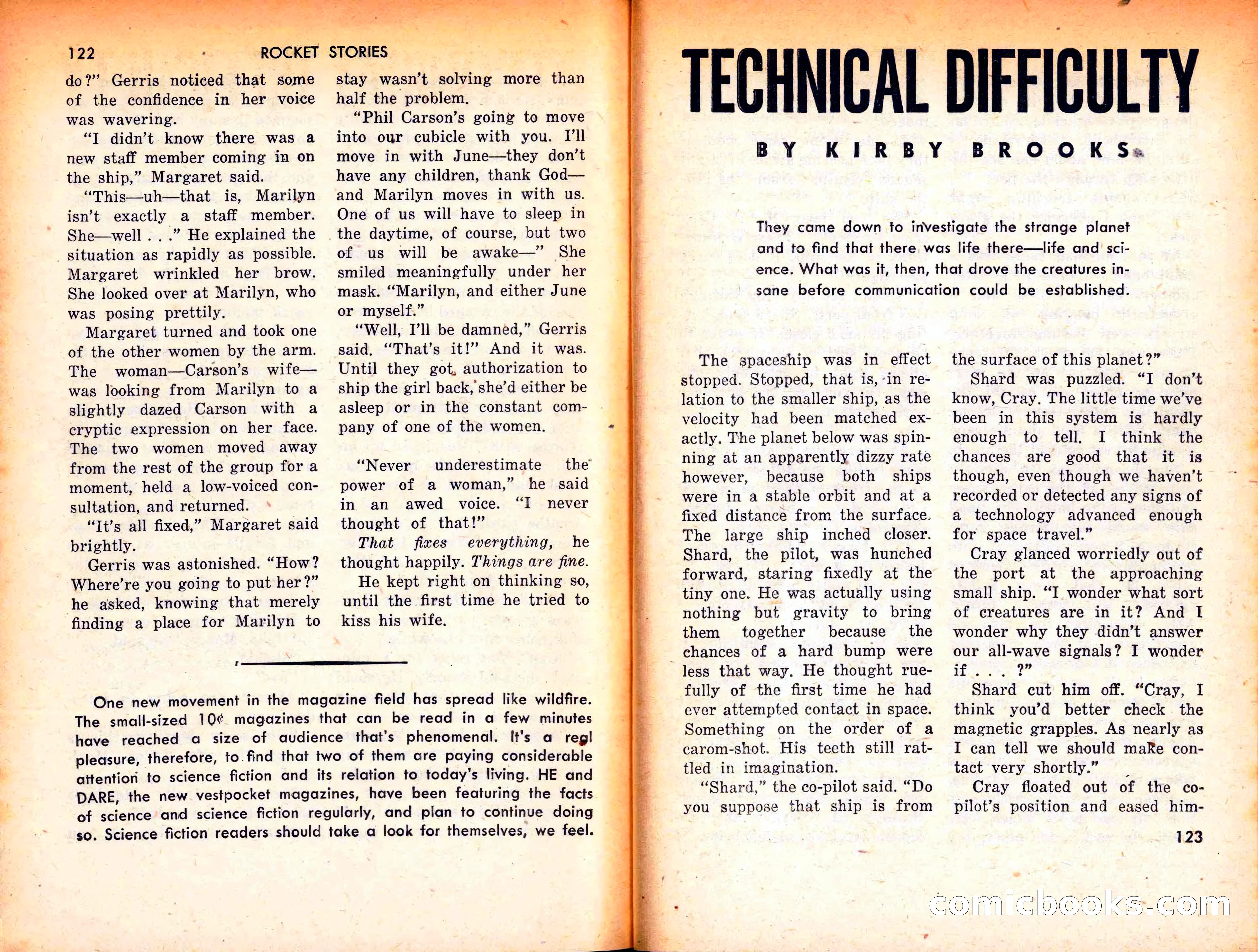Rocket Stories, September 1953 — page 63 of 83