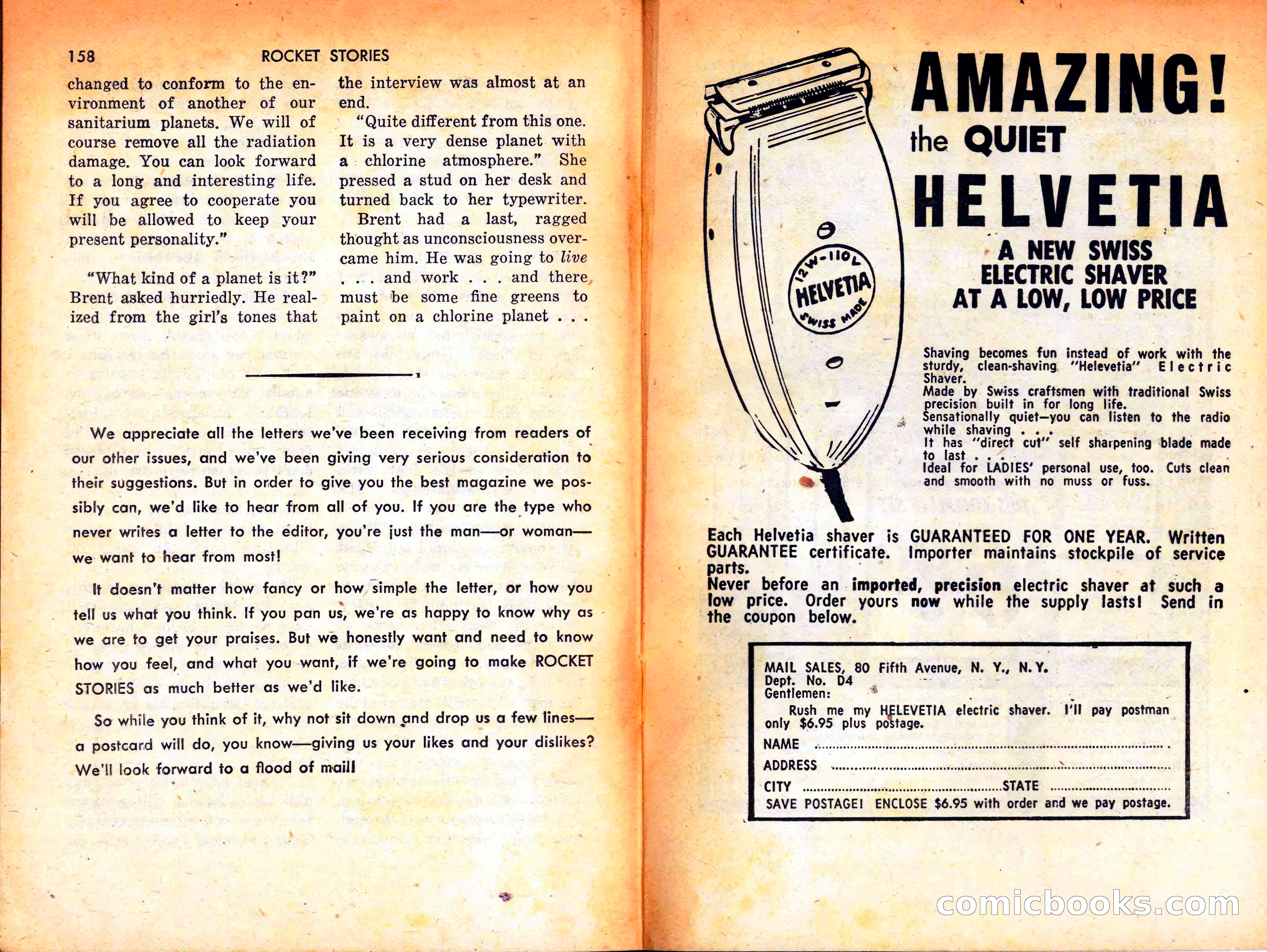 Rocket Stories, September 1953 — page 81 of 83