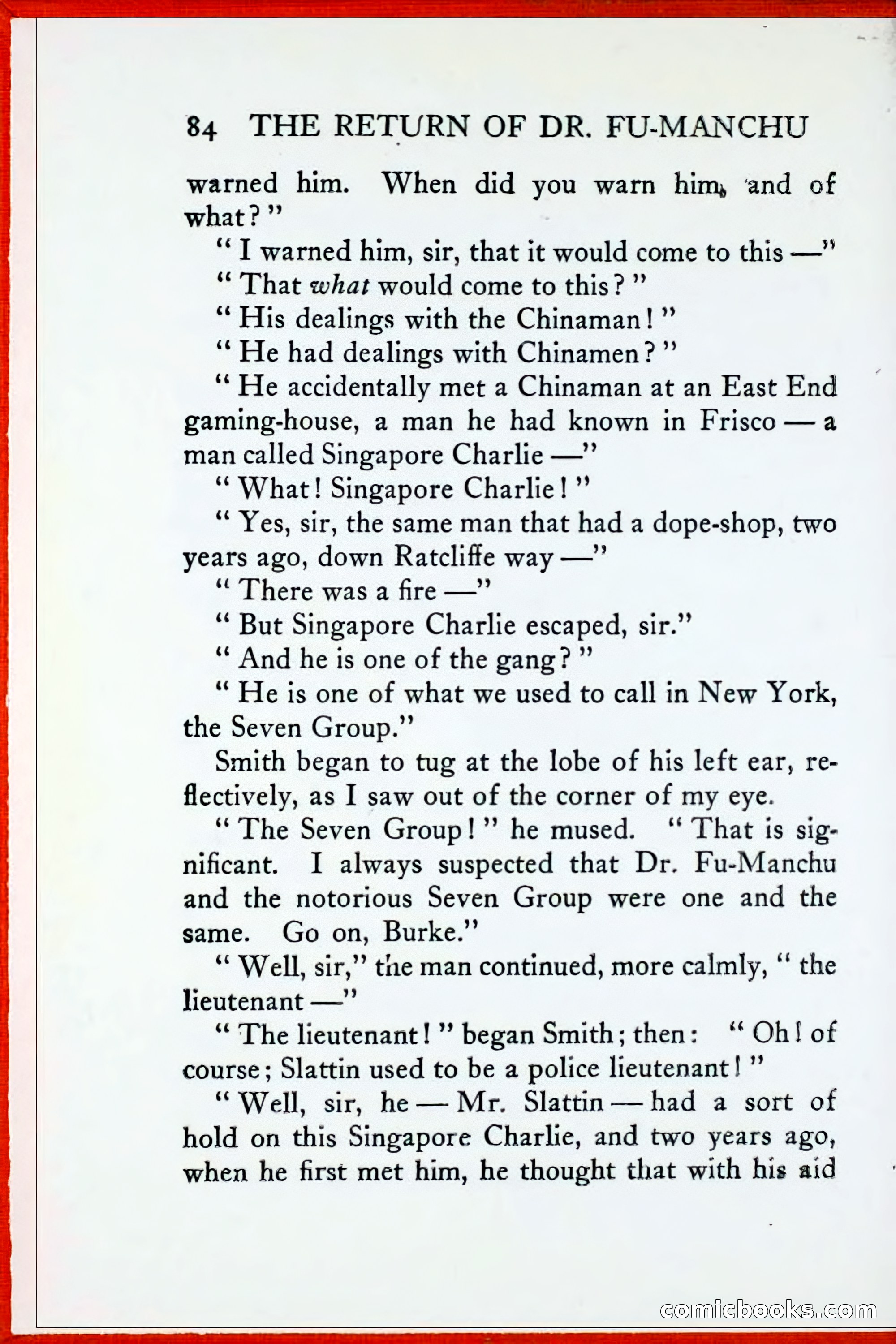 The Return of Dr. Fu-Manchu — page 108 of 375