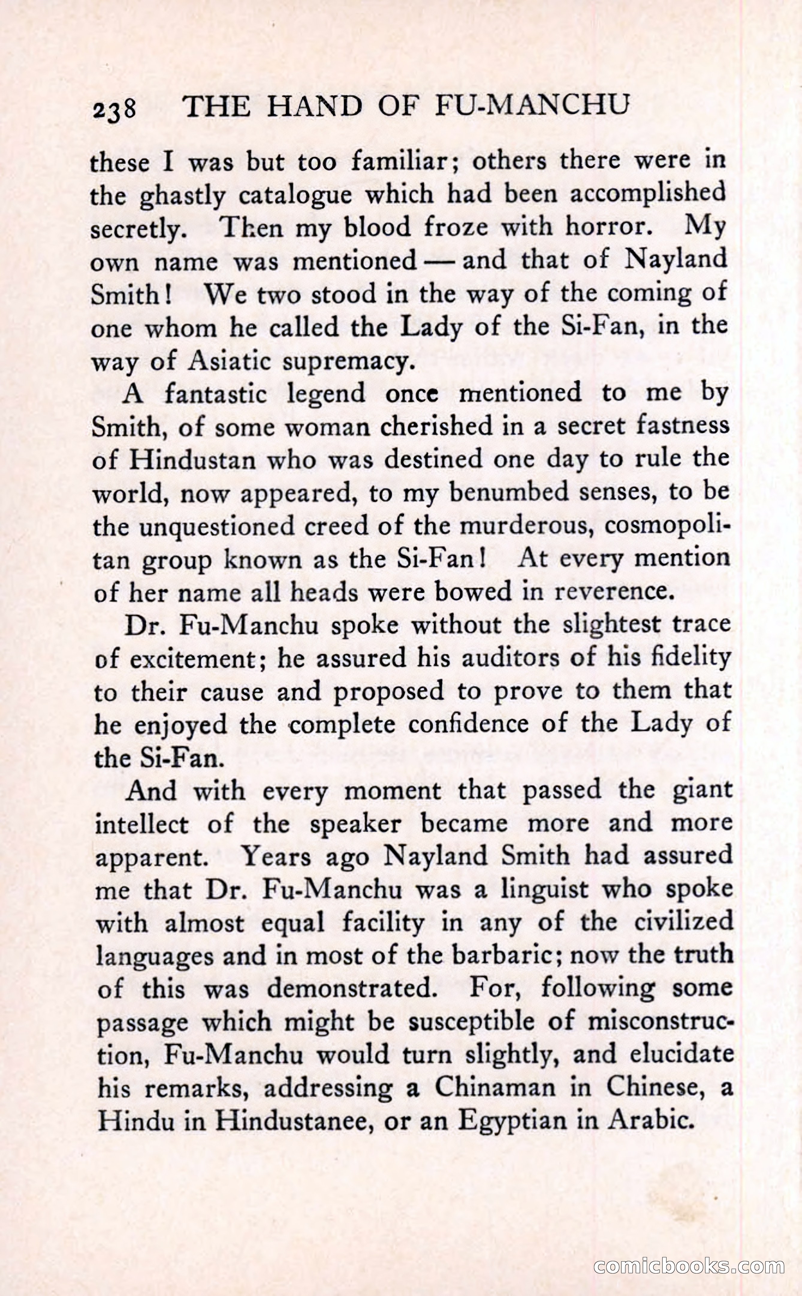 The Hand of Fu Manchu — page 256 of 335