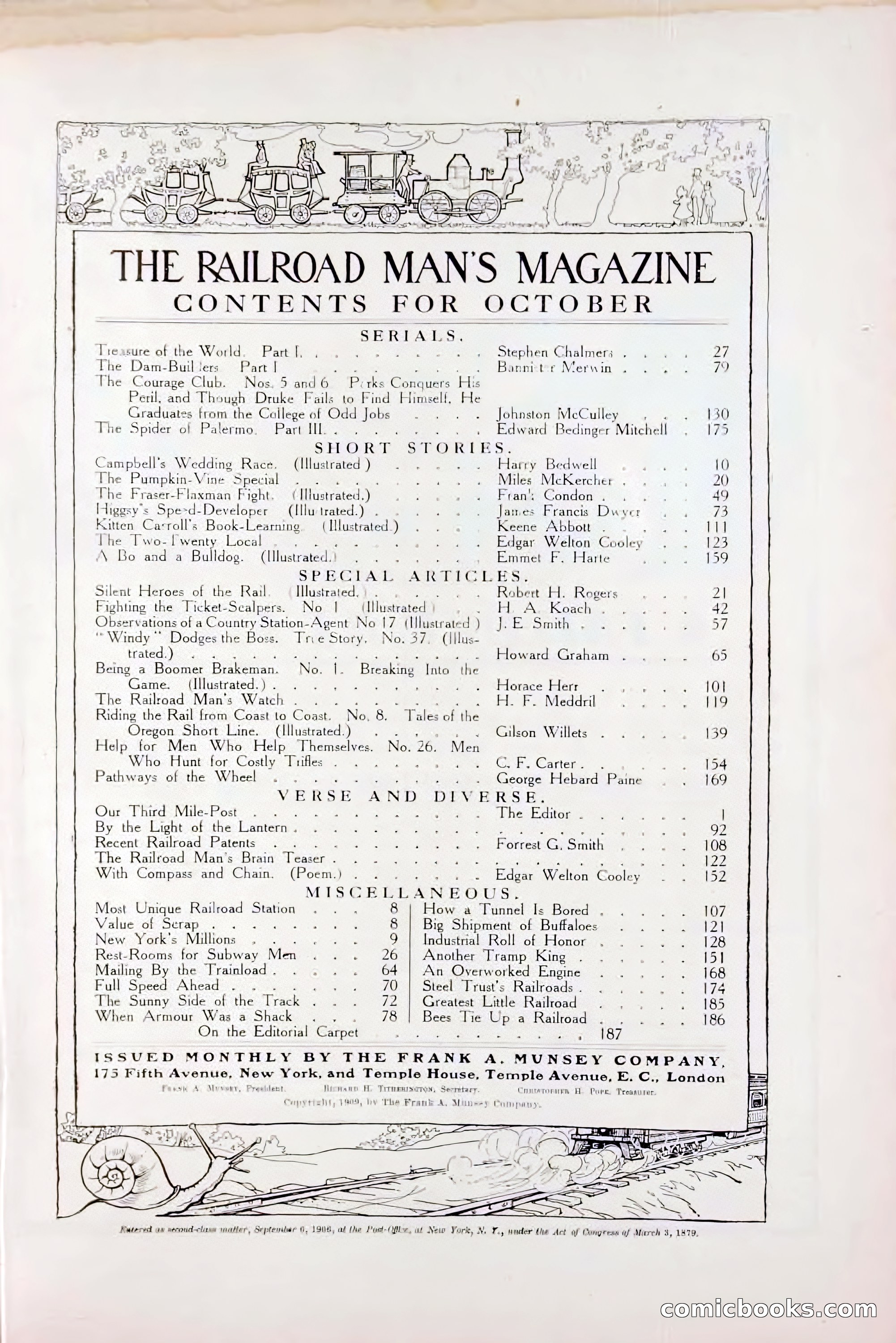 The Railroad Man's Magazine, October 1909 — page 5 of 212
