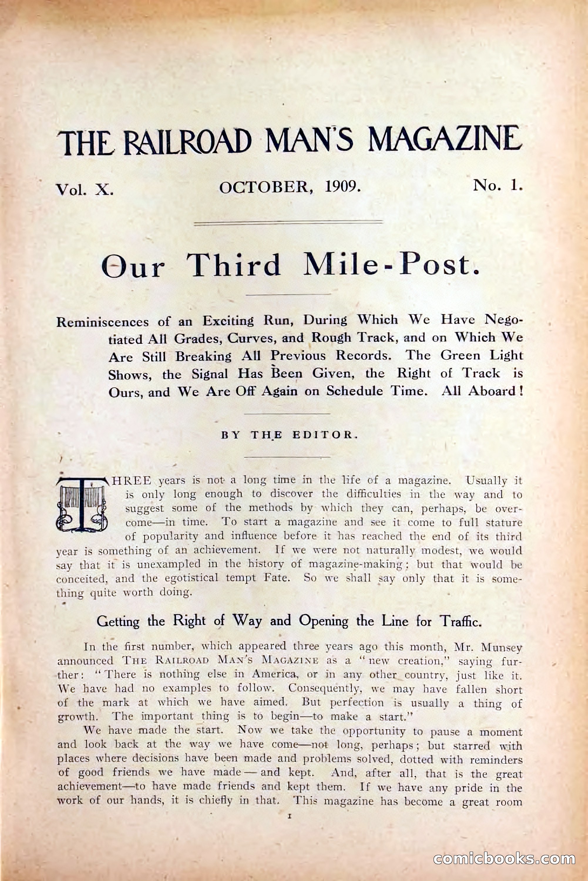 The Railroad Man's Magazine, October 1909 — page 7 of 212