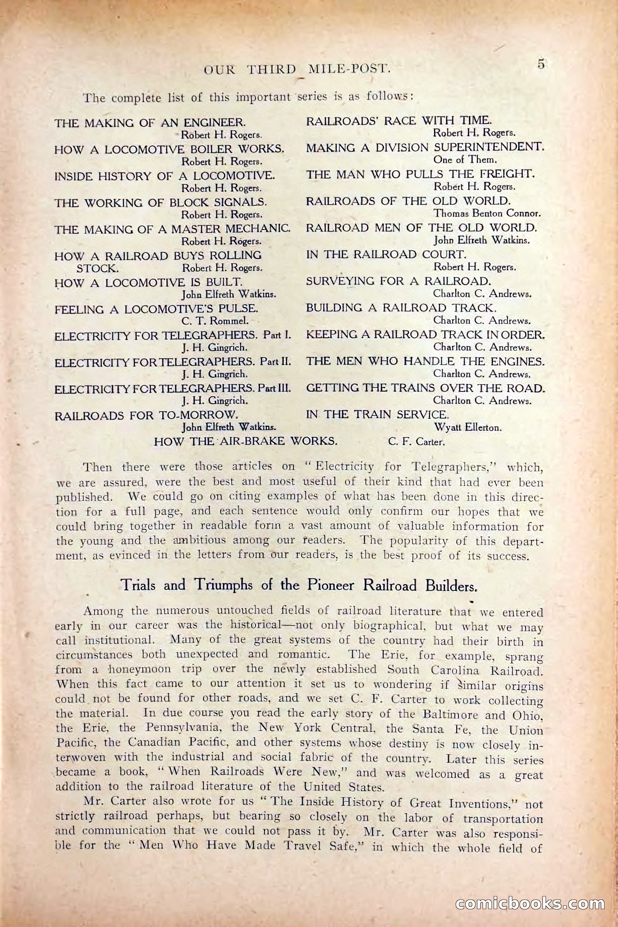 The Railroad Man's Magazine, October 1909 — page 11 of 212