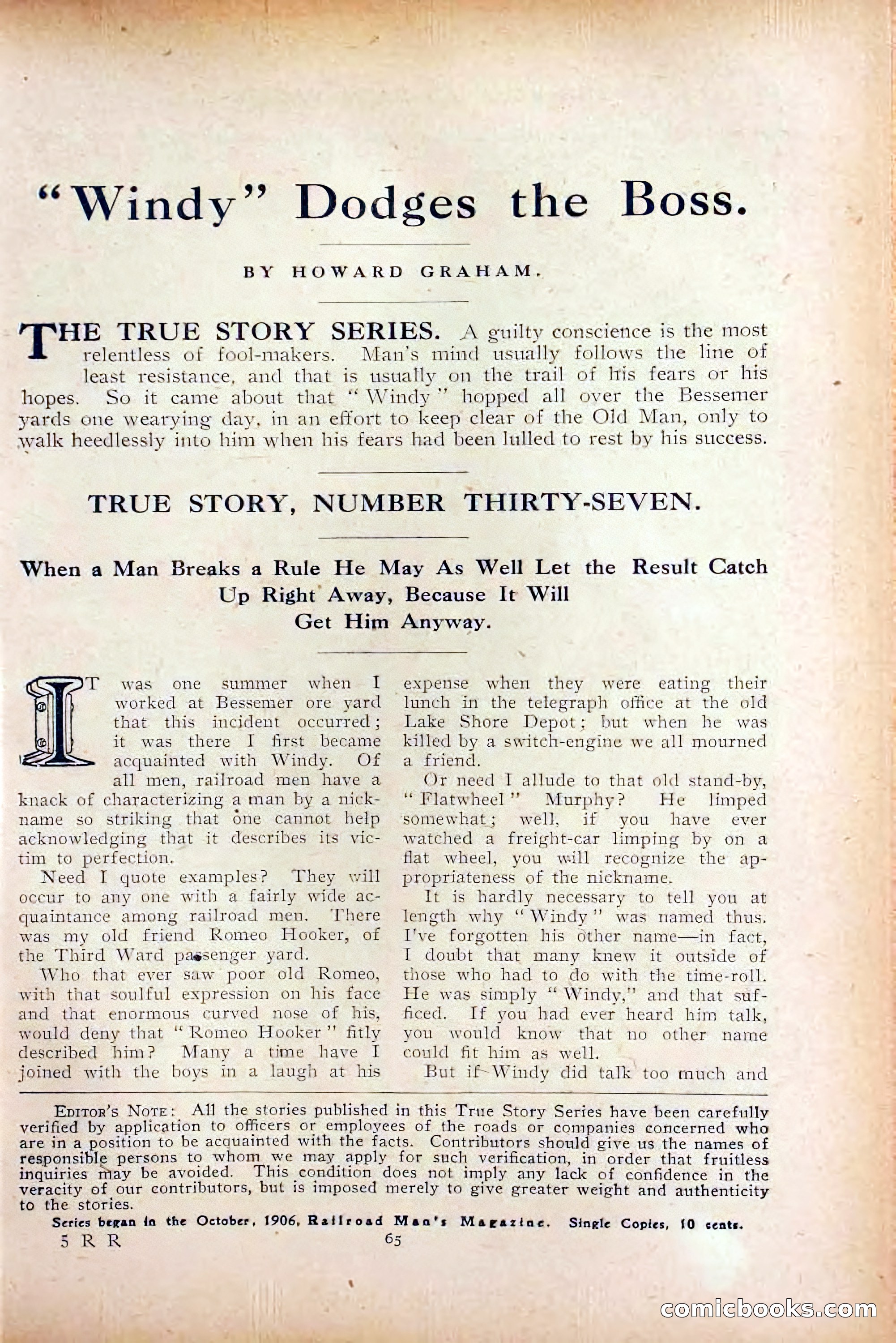 The Railroad Man's Magazine, October 1909 — page 71 of 212