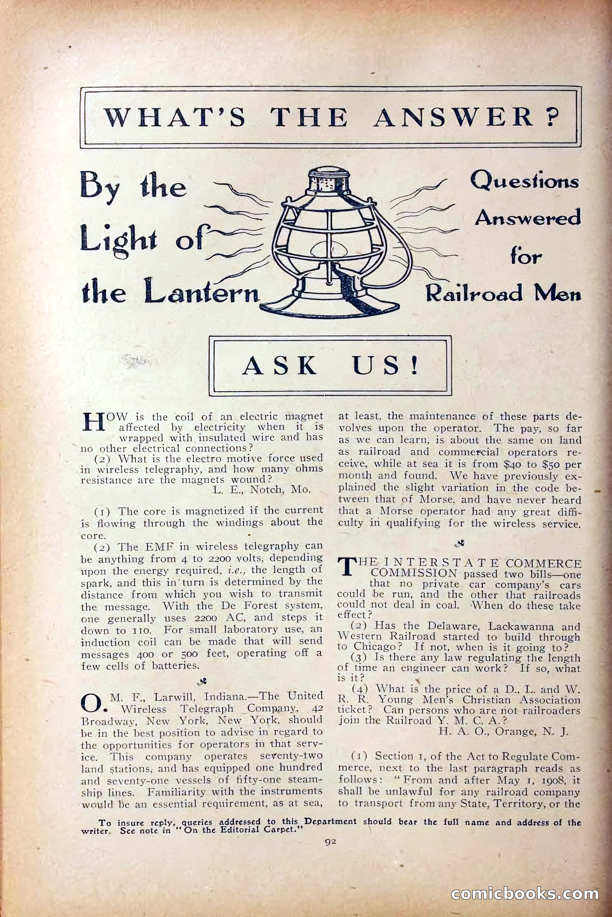The Railroad Man's Magazine, October 1909 — page 98 of 212