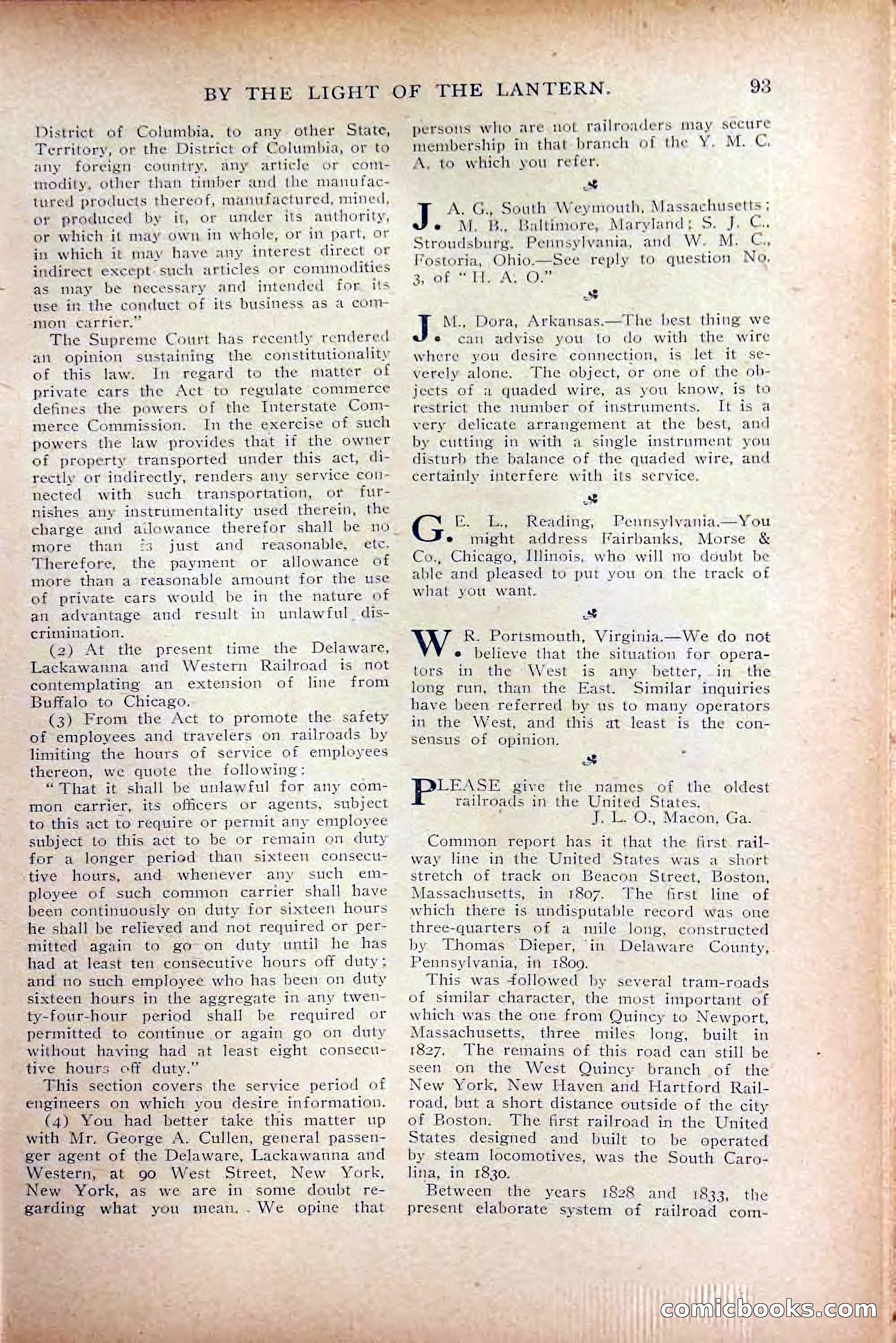 The Railroad Man's Magazine, October 1909 — page 99 of 212