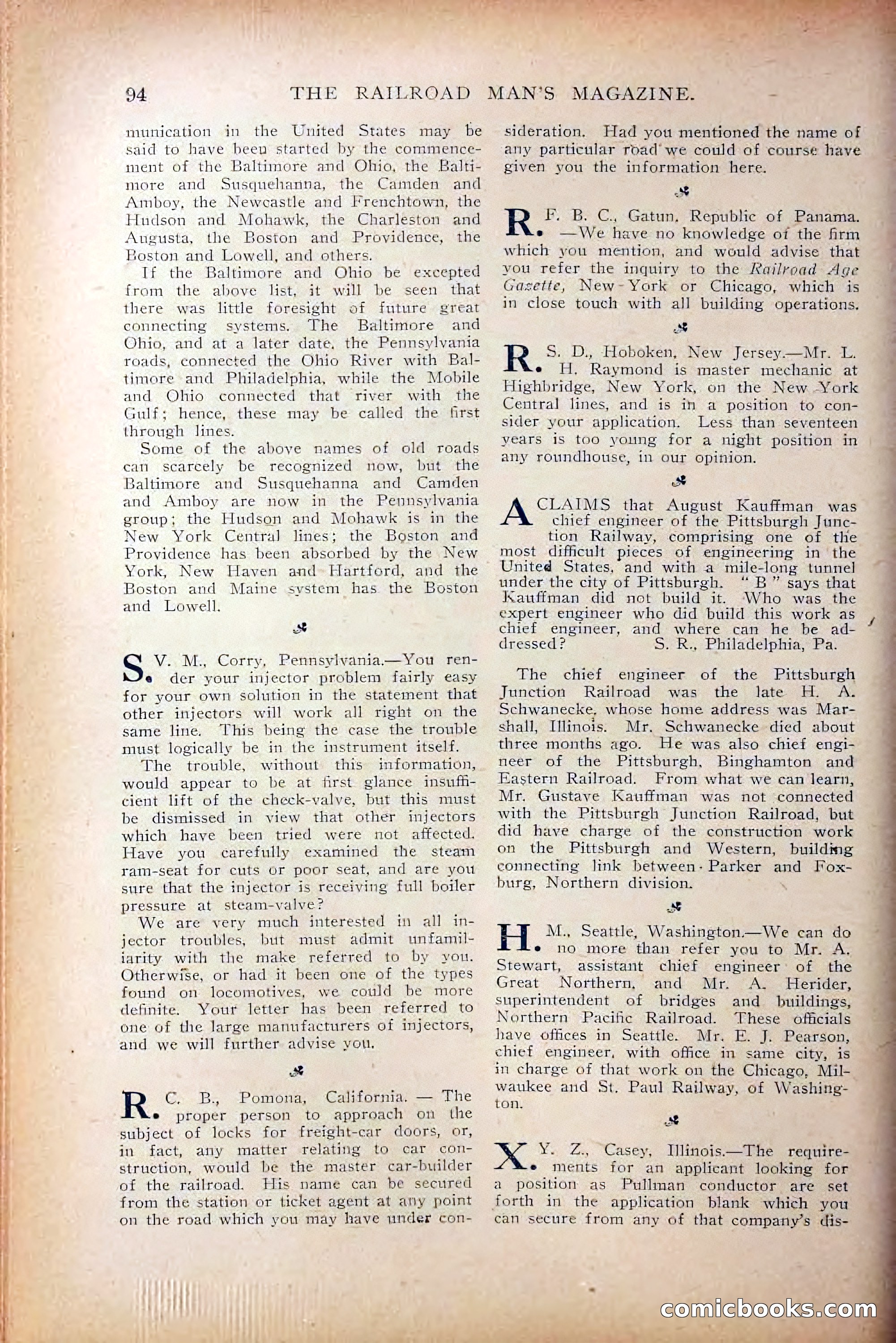 The Railroad Man's Magazine, October 1909 — page 100 of 212