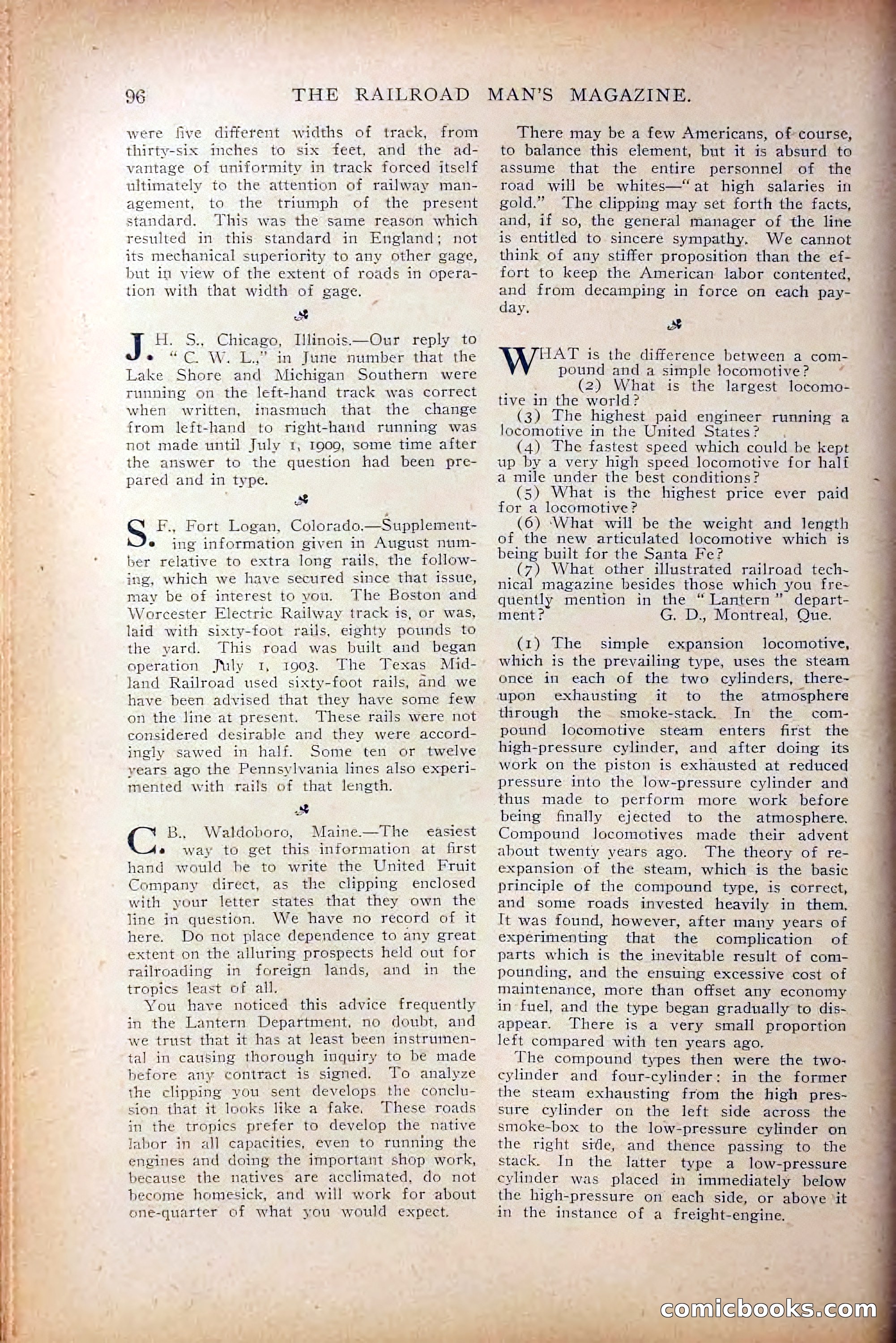The Railroad Man's Magazine, October 1909 — page 102 of 212