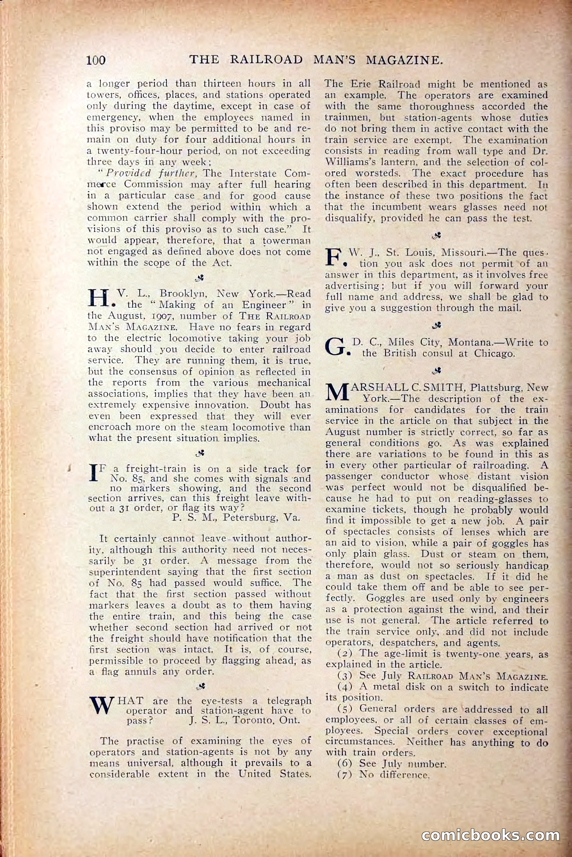 The Railroad Man's Magazine, October 1909 — page 106 of 212