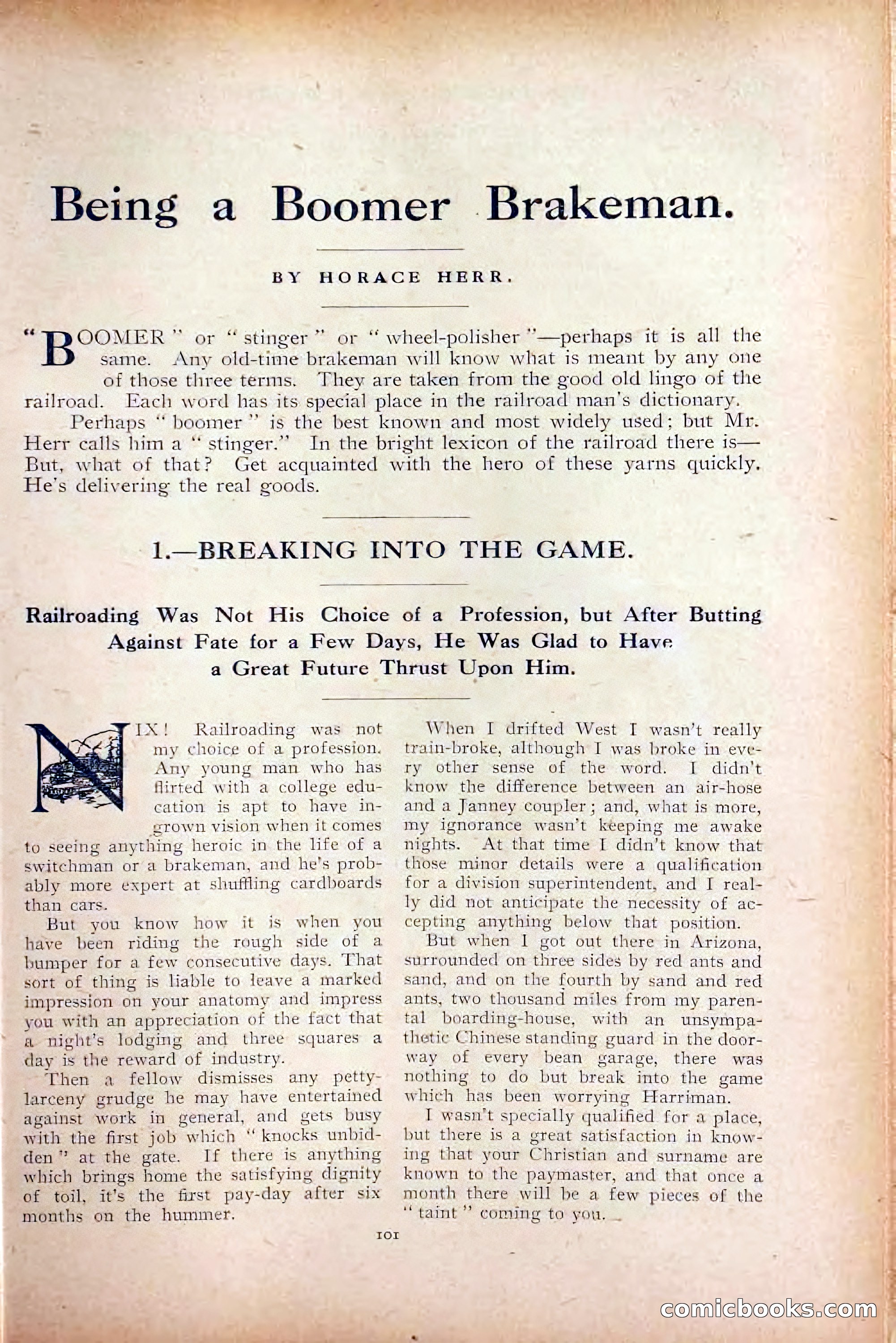 The Railroad Man's Magazine, October 1909 — page 107 of 212
