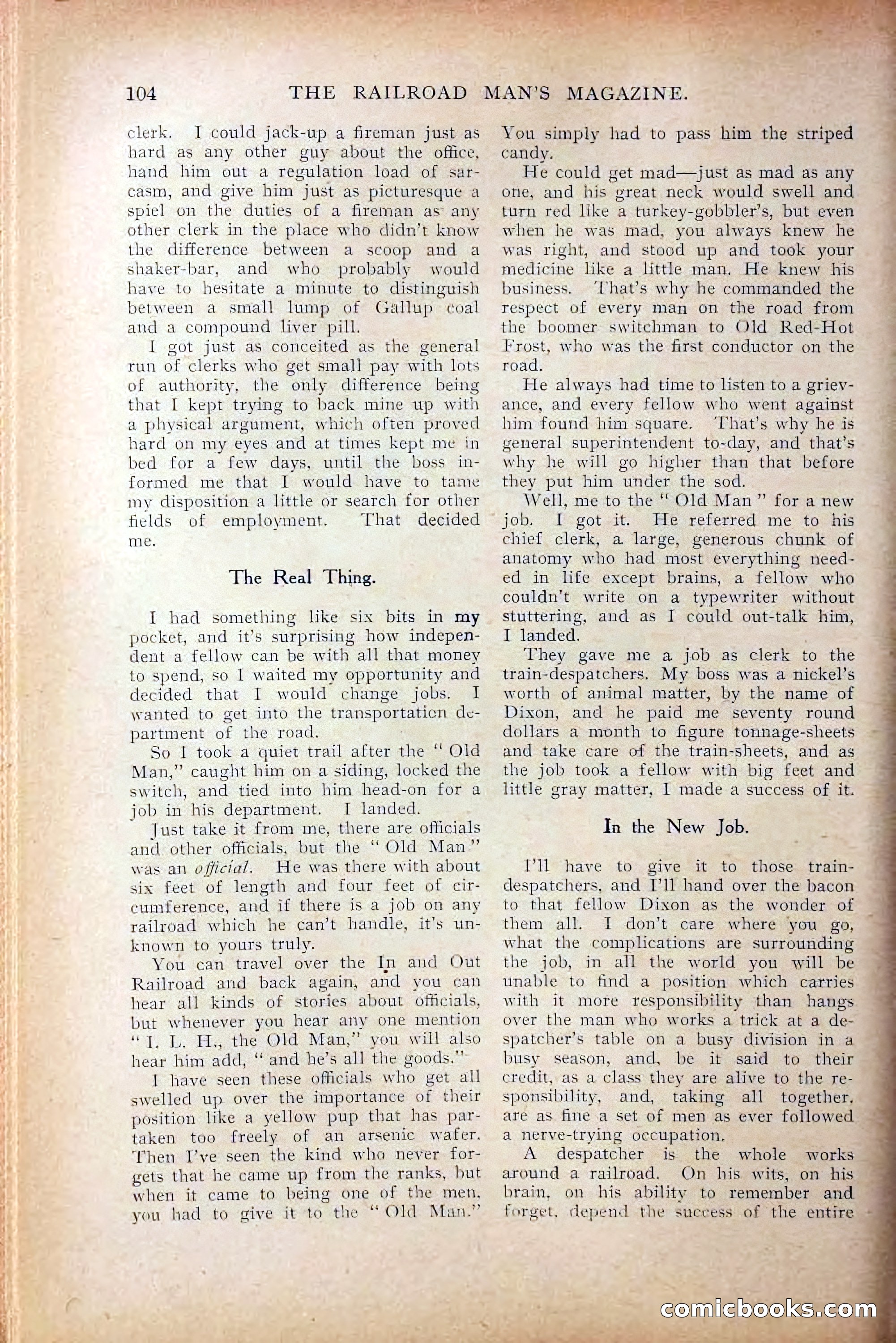 The Railroad Man's Magazine, October 1909 — page 110 of 212