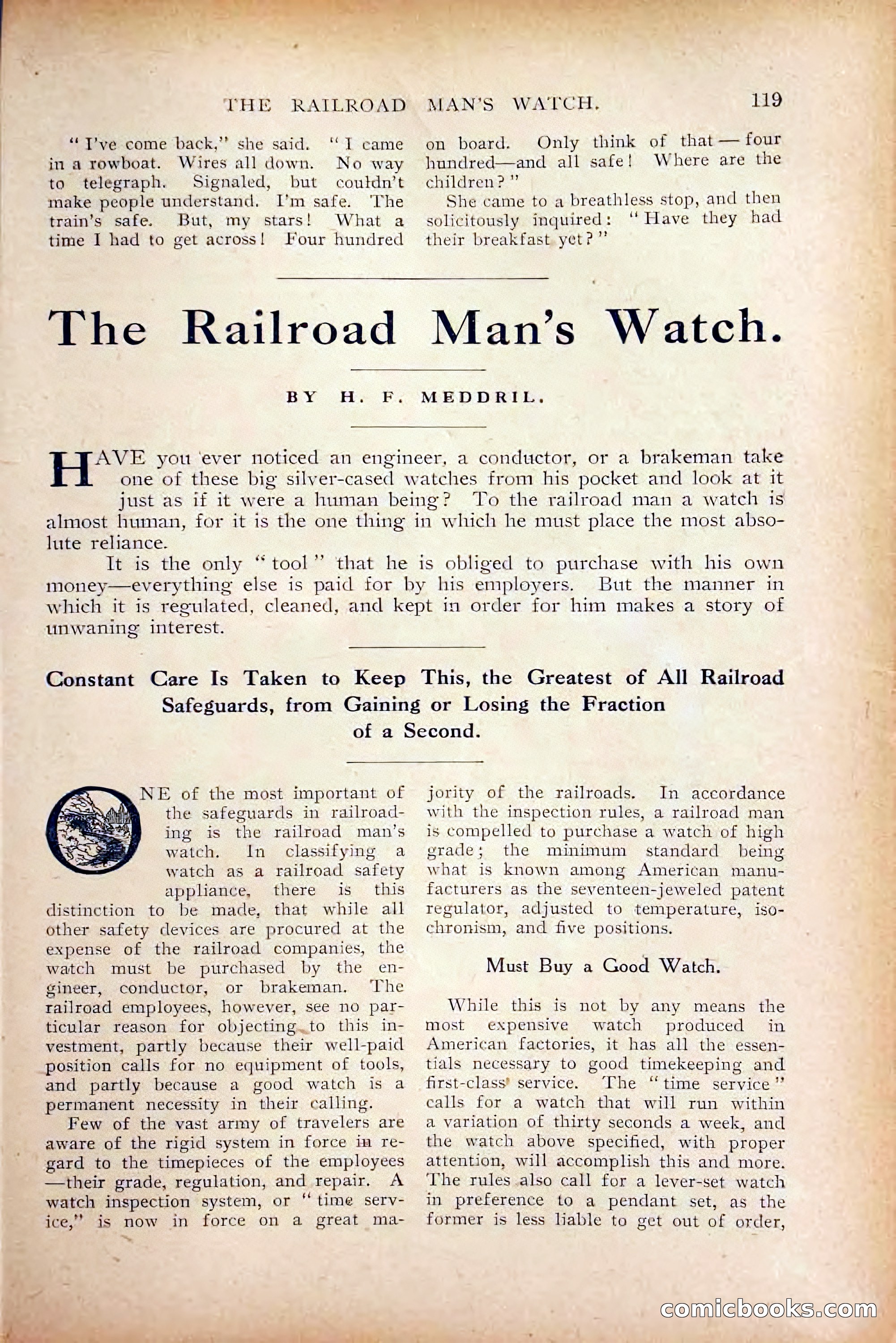 The Railroad Man's Magazine, October 1909 — page 125 of 212