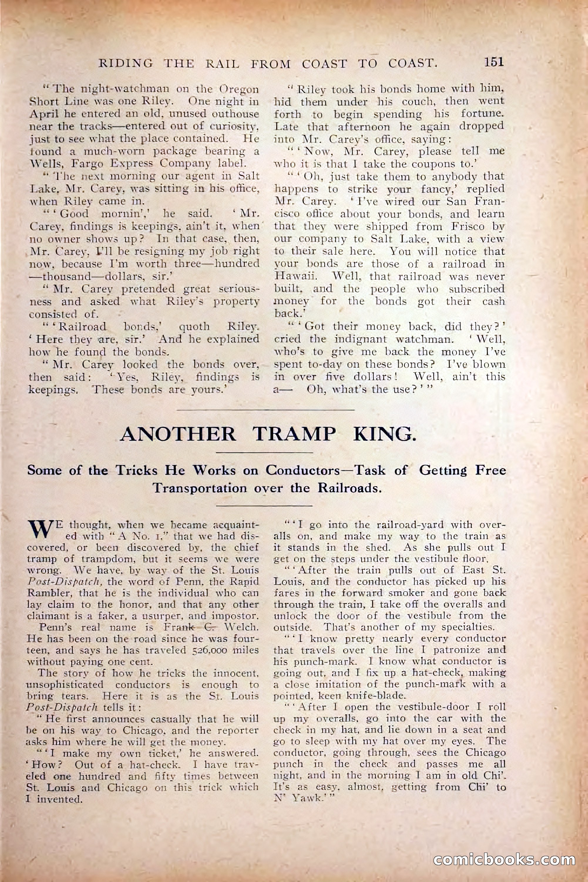 The Railroad Man's Magazine, October 1909 — page 157 of 212