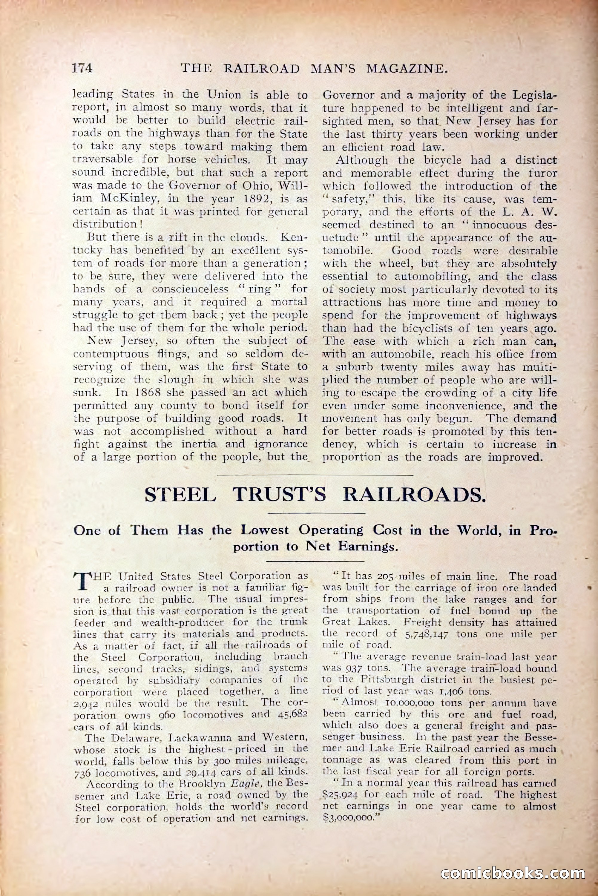 The Railroad Man's Magazine, October 1909 — page 180 of 212