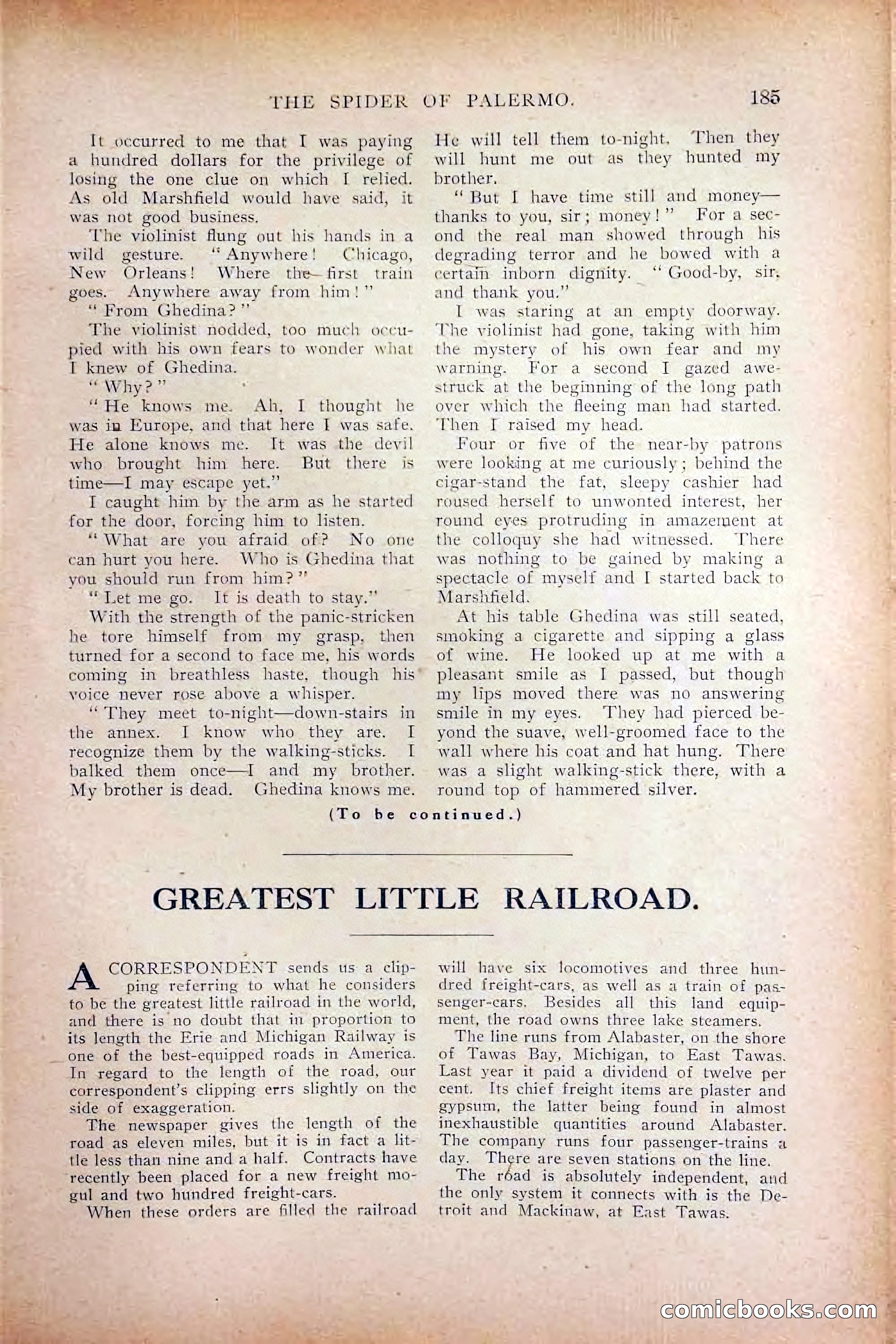 The Railroad Man's Magazine, October 1909 — page 191 of 212