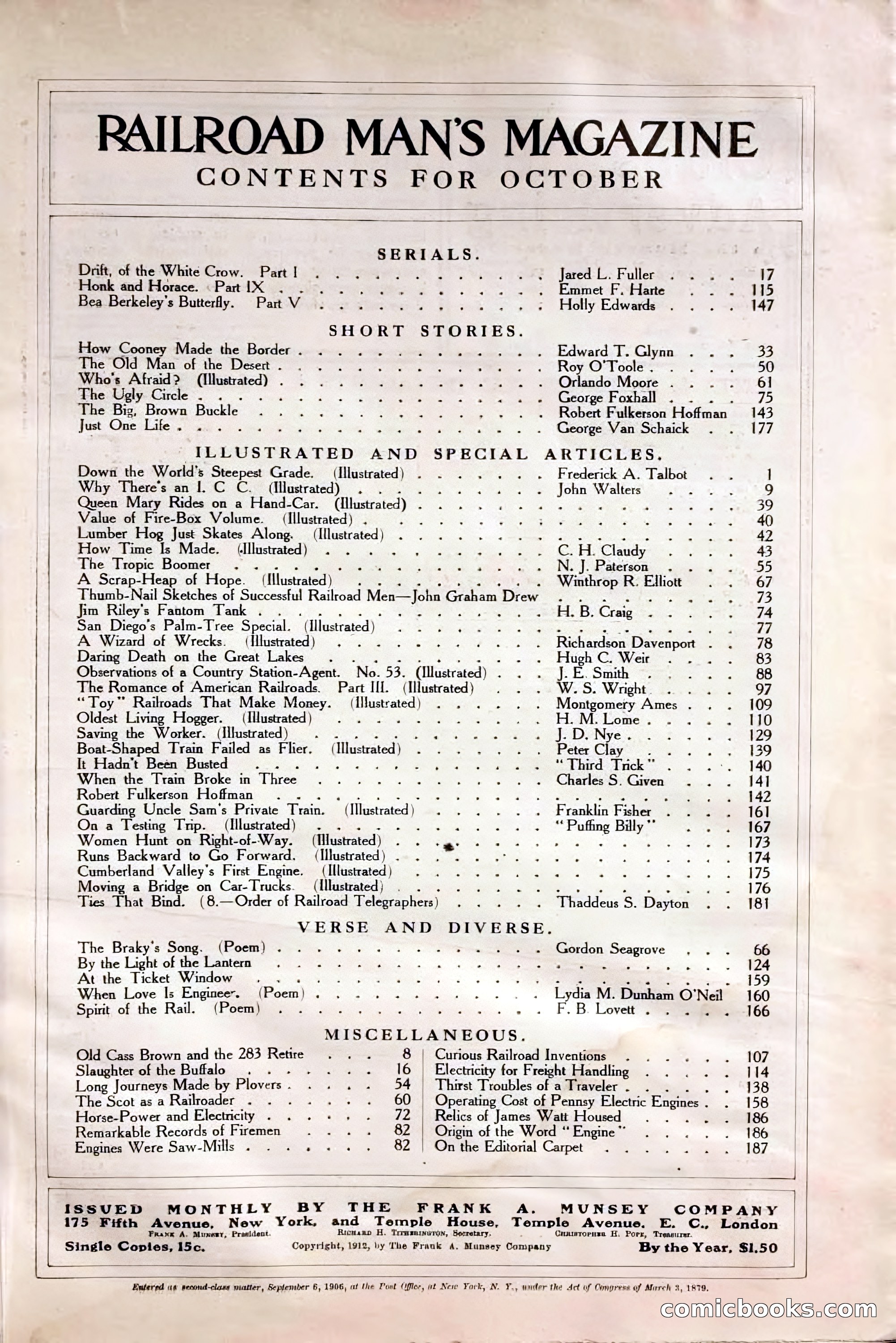 Railroad Man's Magazine, October 1912 — page 5 of 226