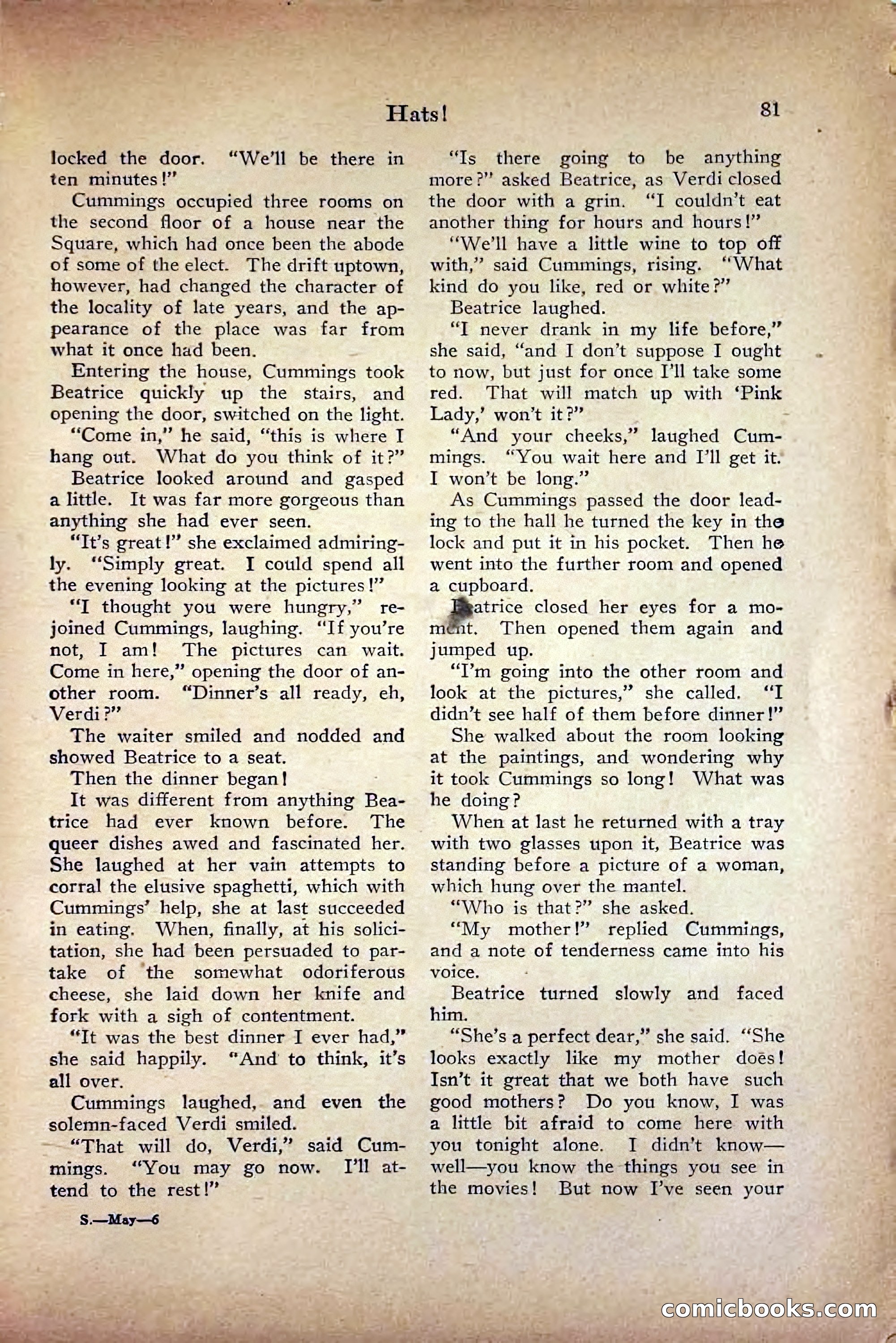 Saucy Stories, May 1919 — page 83 of 136