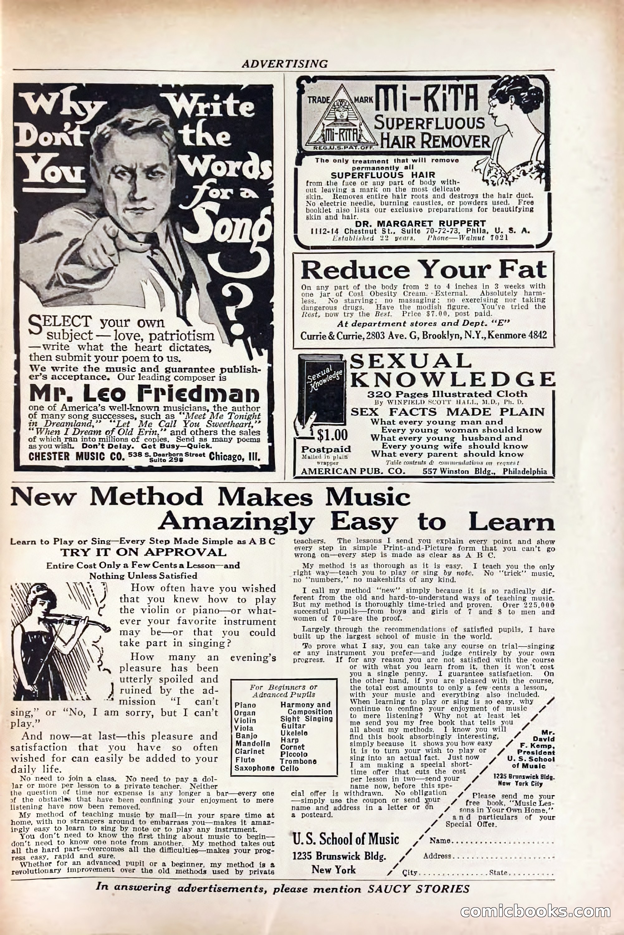 Saucy Stories, May 1919 — page 131 of 136