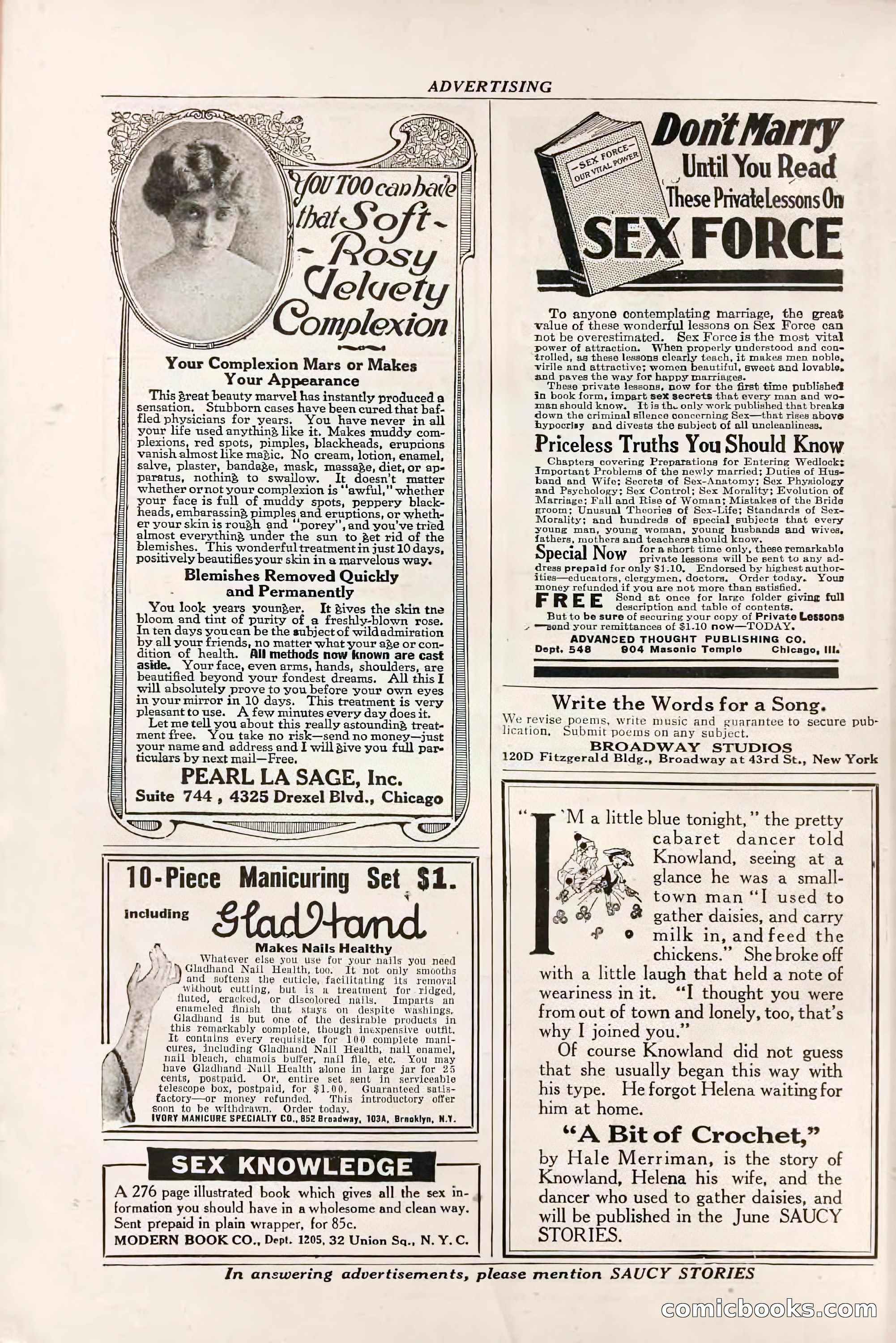 Saucy Stories, May 1919 — page 132 of 136