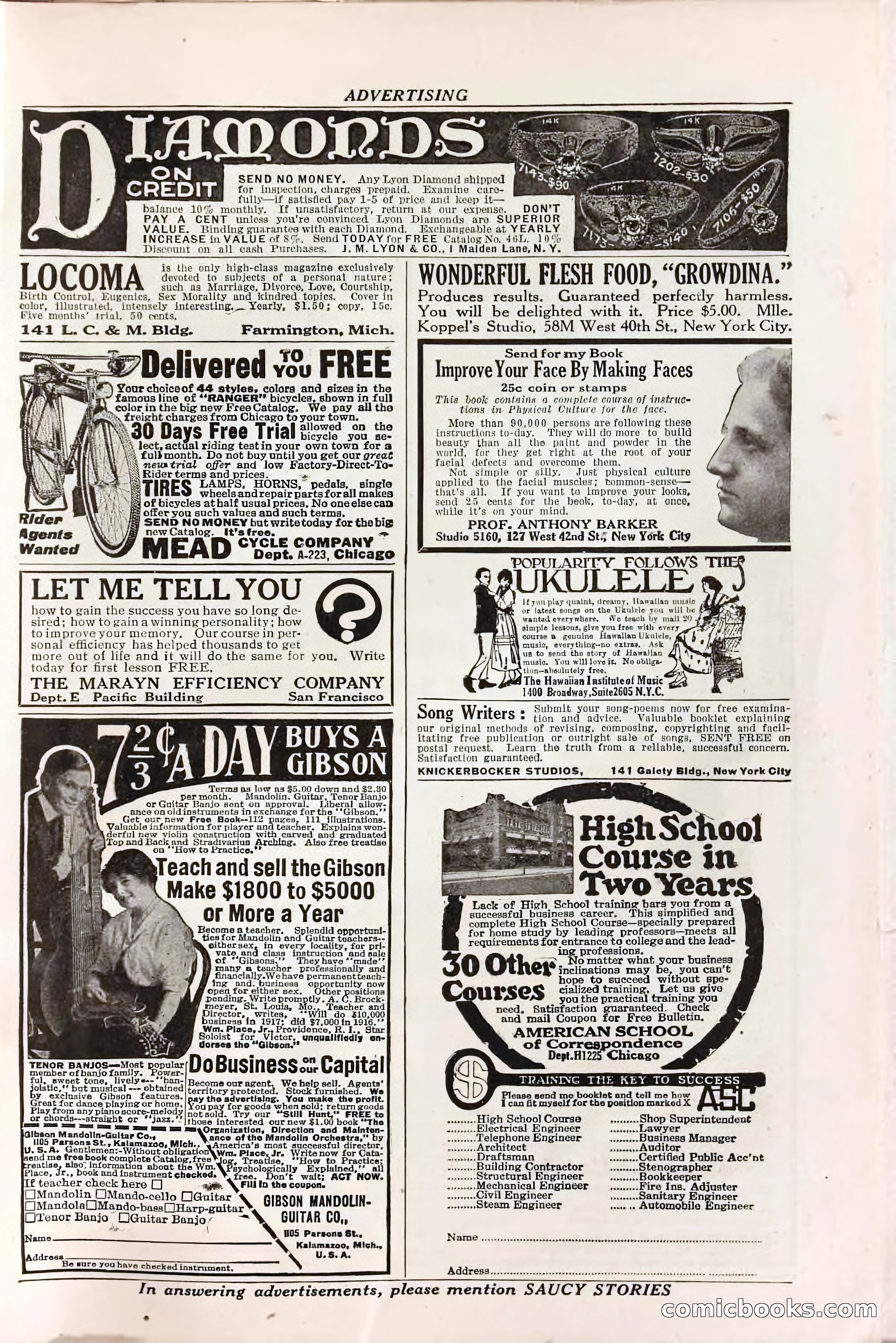Saucy Stories, May 1919 — page 133 of 136