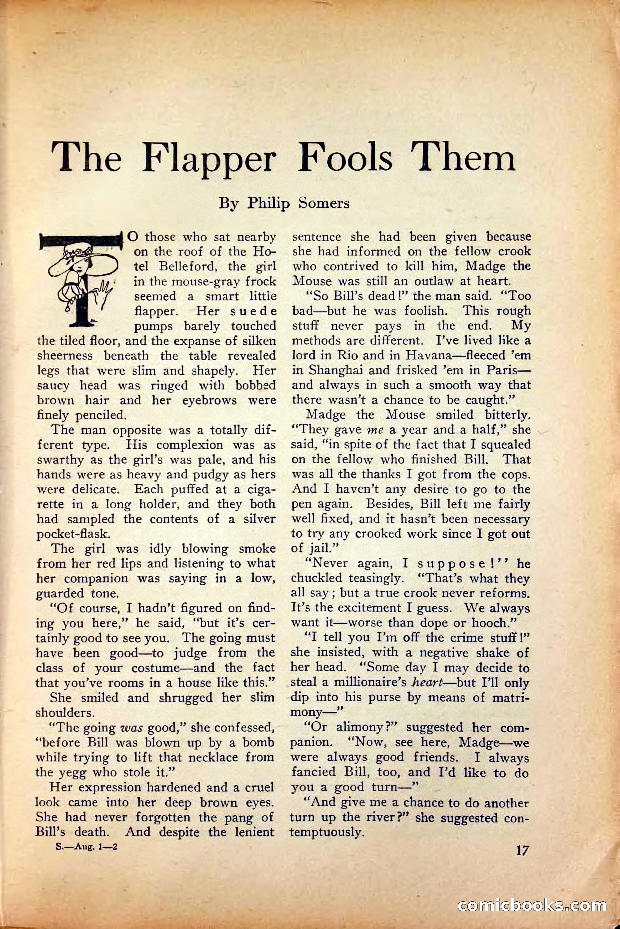 Saucy Stories, August 1, 1922 — page 19 of 132