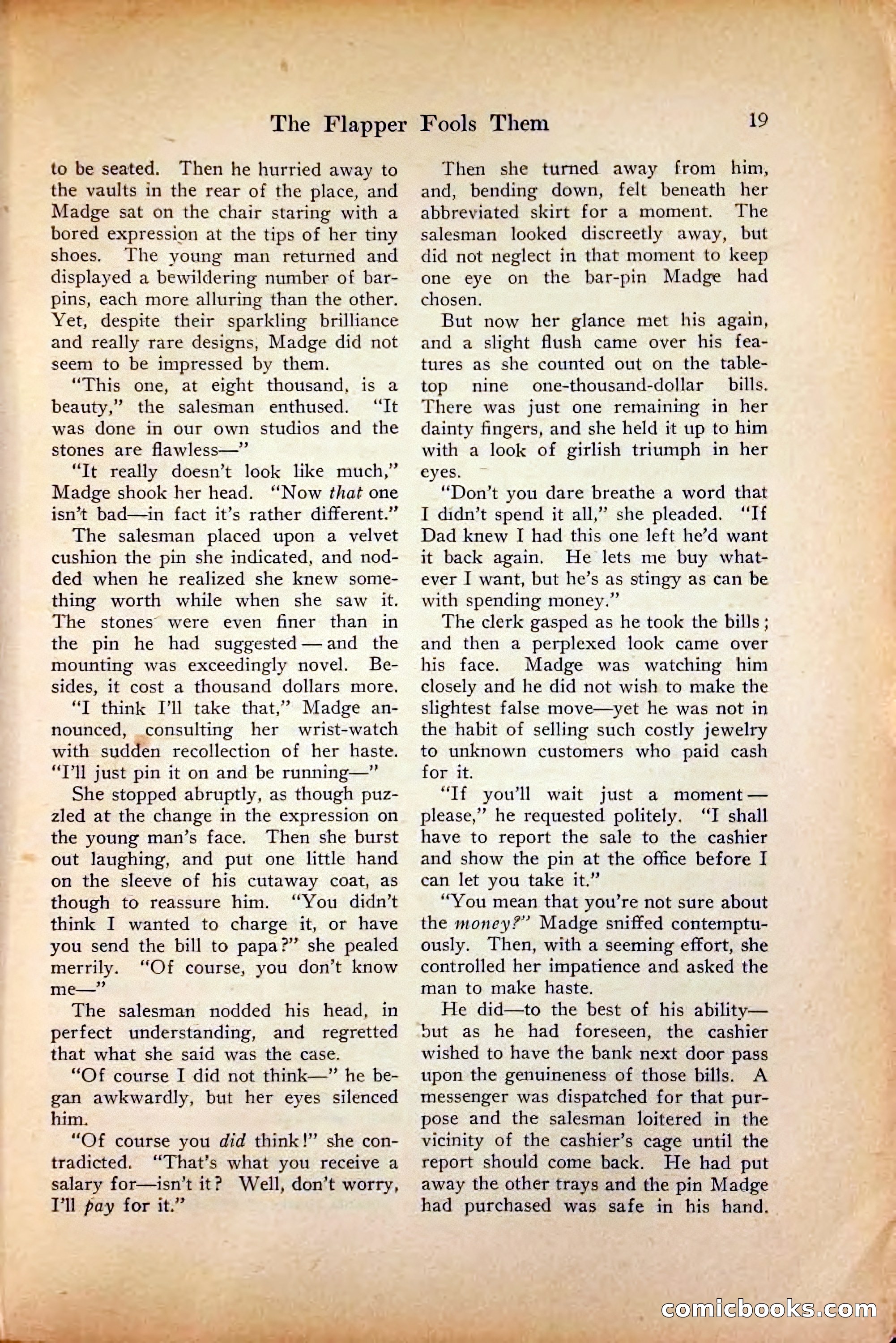 Saucy Stories, August 1, 1922 — page 21 of 132