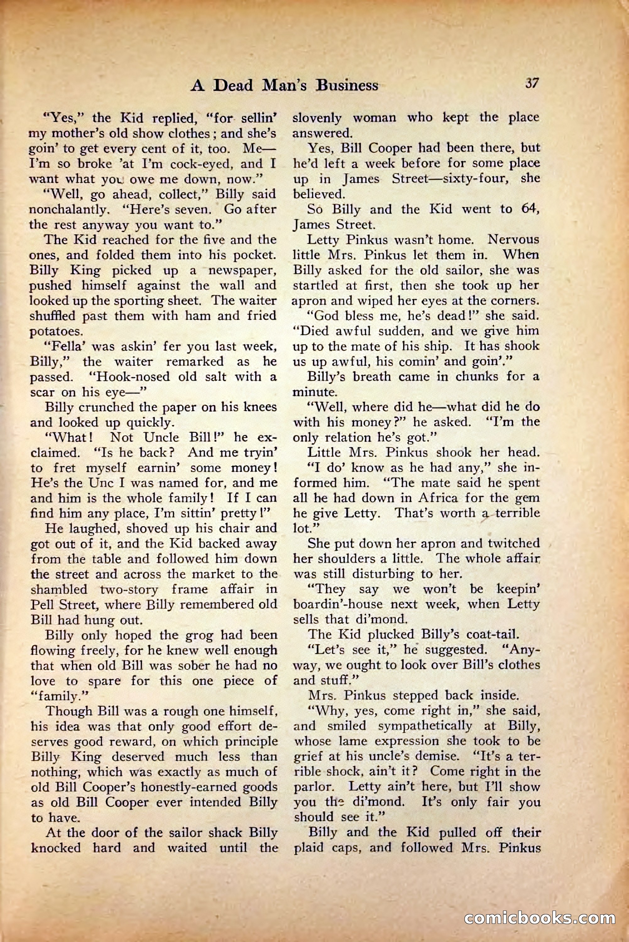 Saucy Stories, August 1, 1922 — page 39 of 132