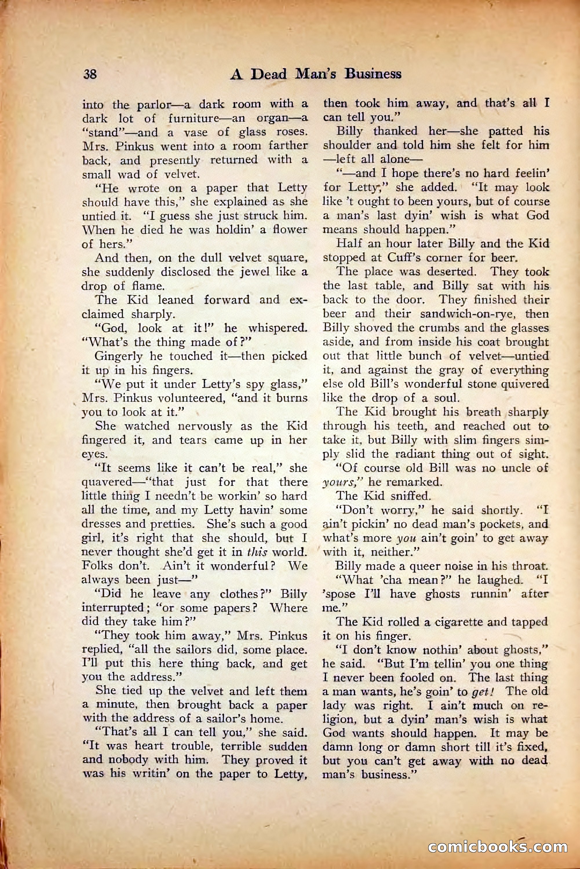 Saucy Stories, August 1, 1922 — page 40 of 132
