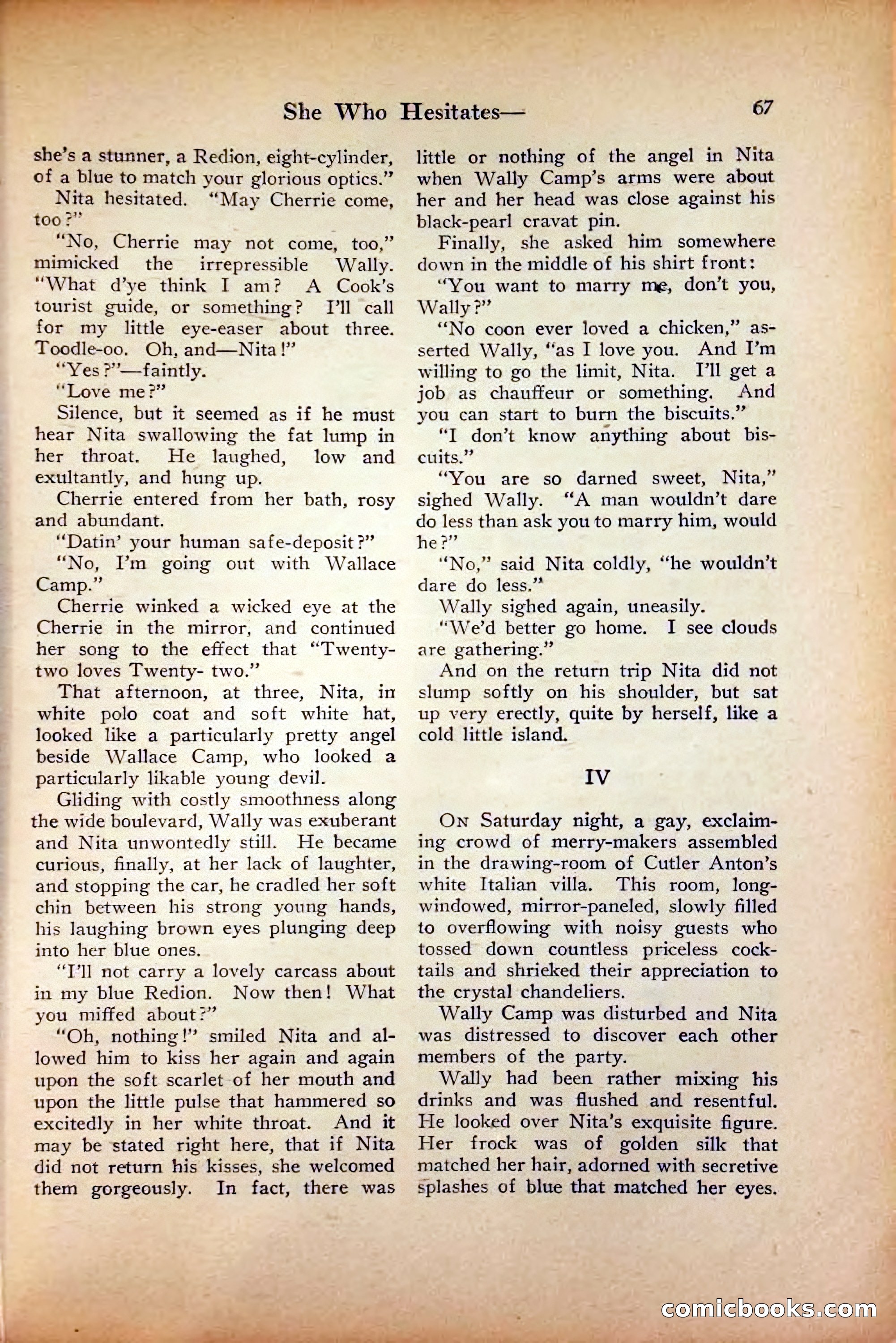 Saucy Stories, August 1, 1922 — page 69 of 132