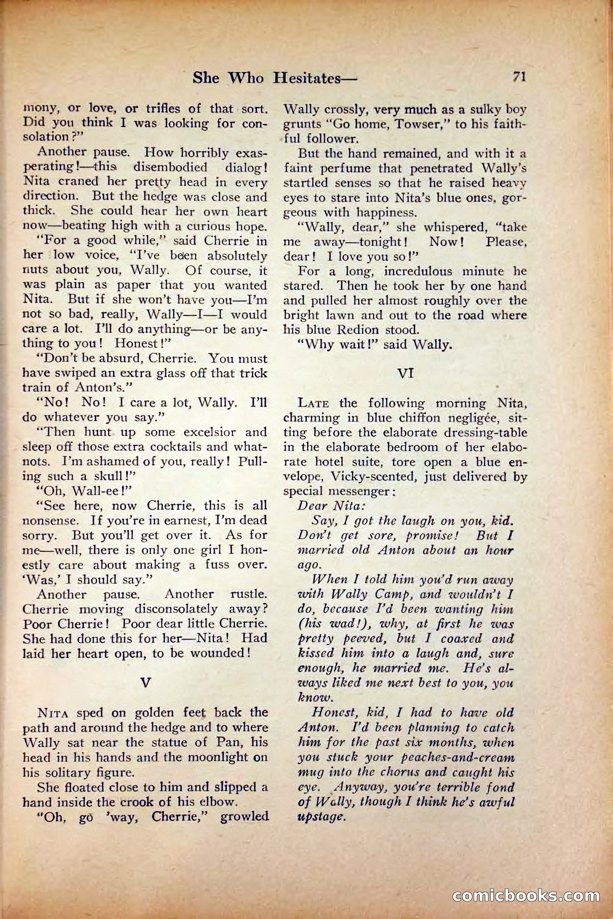 Saucy Stories, August 1, 1922 — page 73 of 132